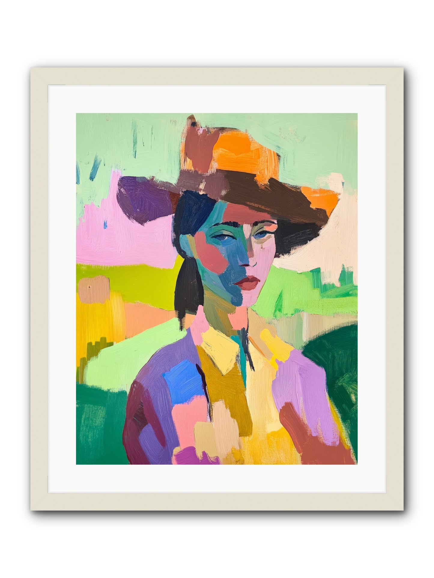 Dreams In Desert Rose -- Framed Print - White 20x25