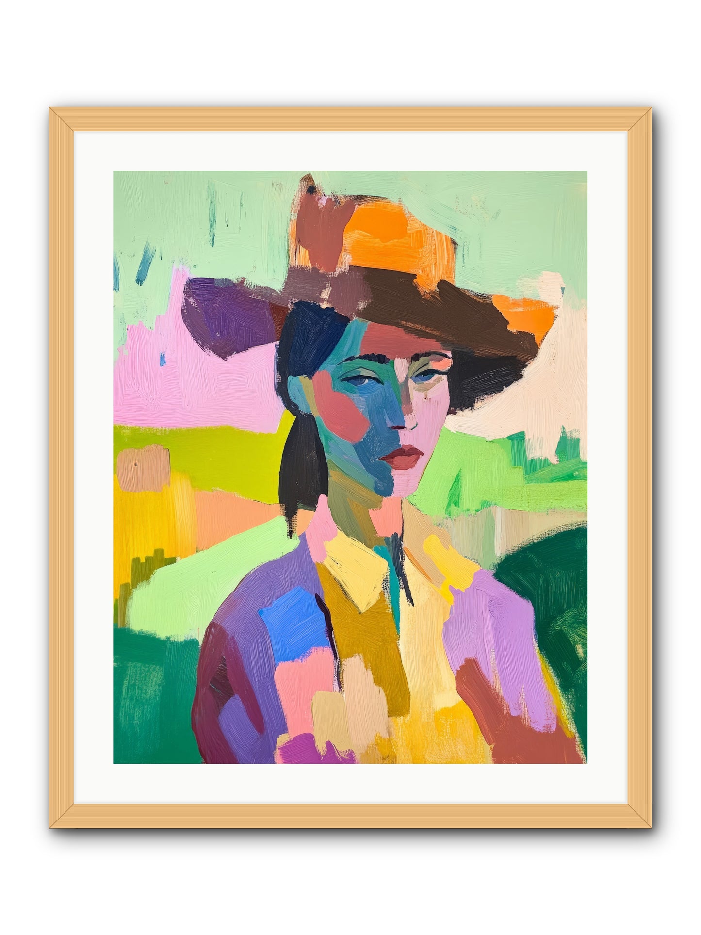 Dreams In Desert Rose -- Framed Print - Natural 24x30
