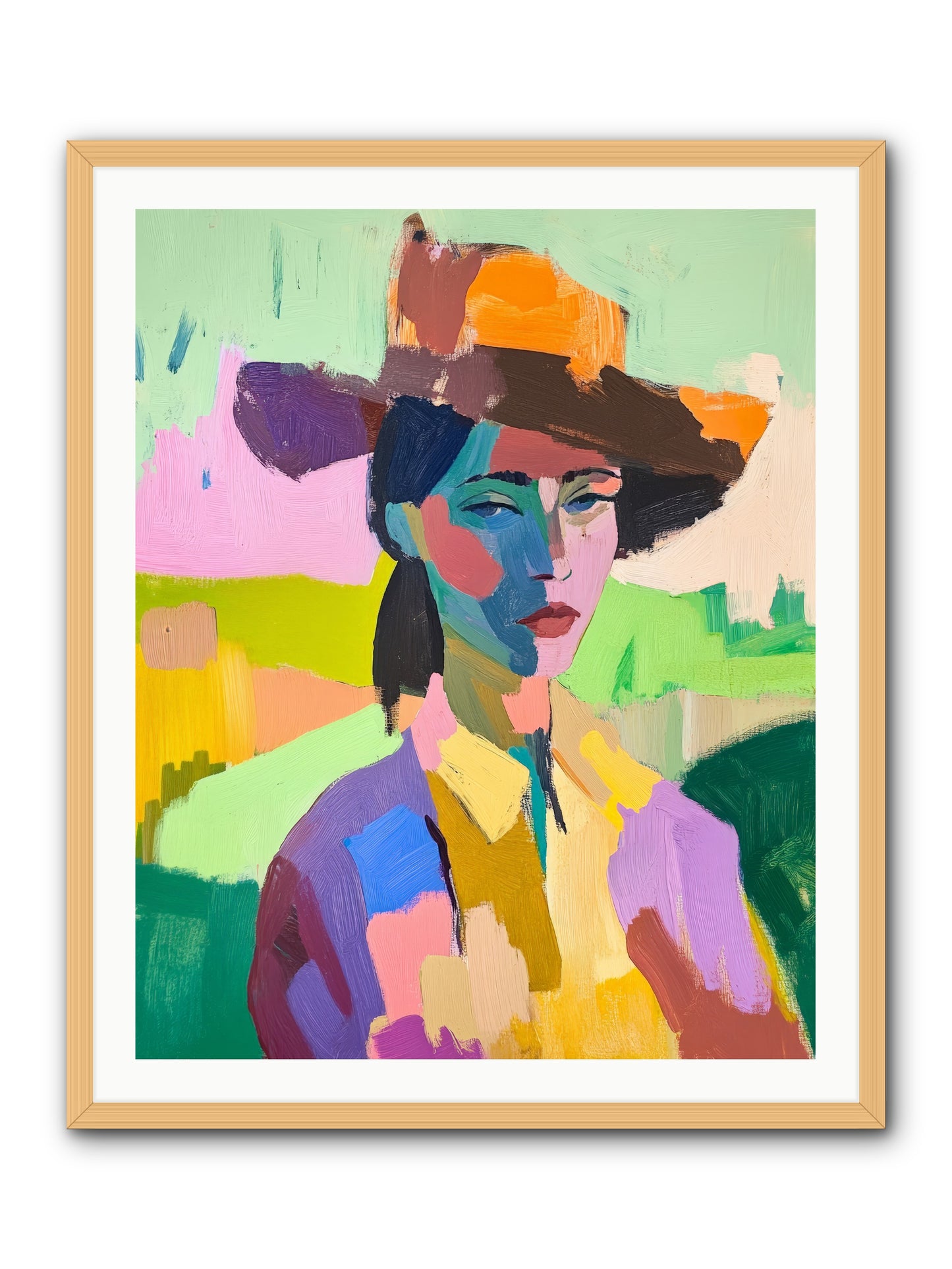 Dreams In Desert Rose -- Framed Print - Natural 32x40