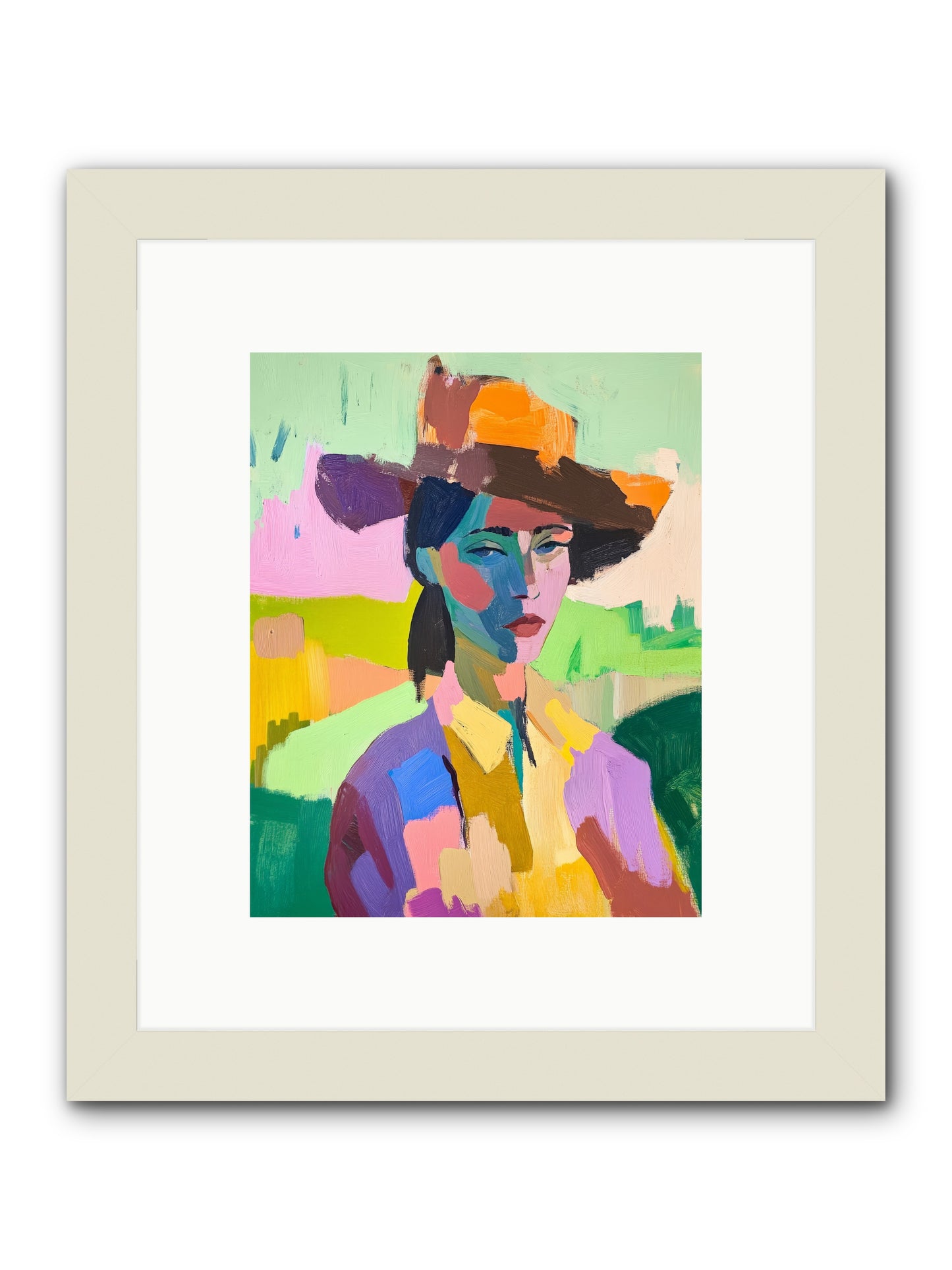 Dreams In Desert Rose -- Framed Print - White 8x10