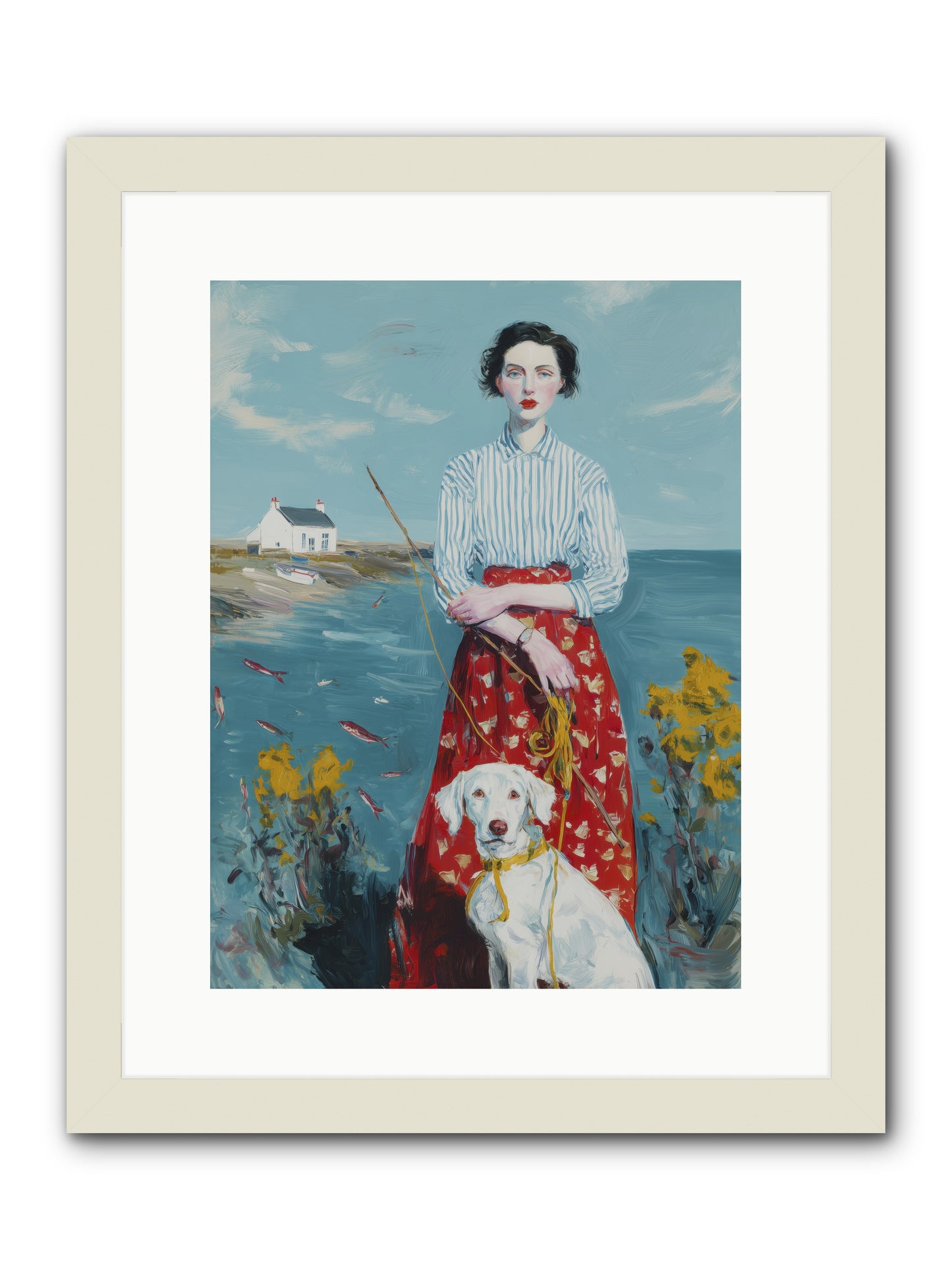 Dreams on Hold -- Framed Print - White 12x16