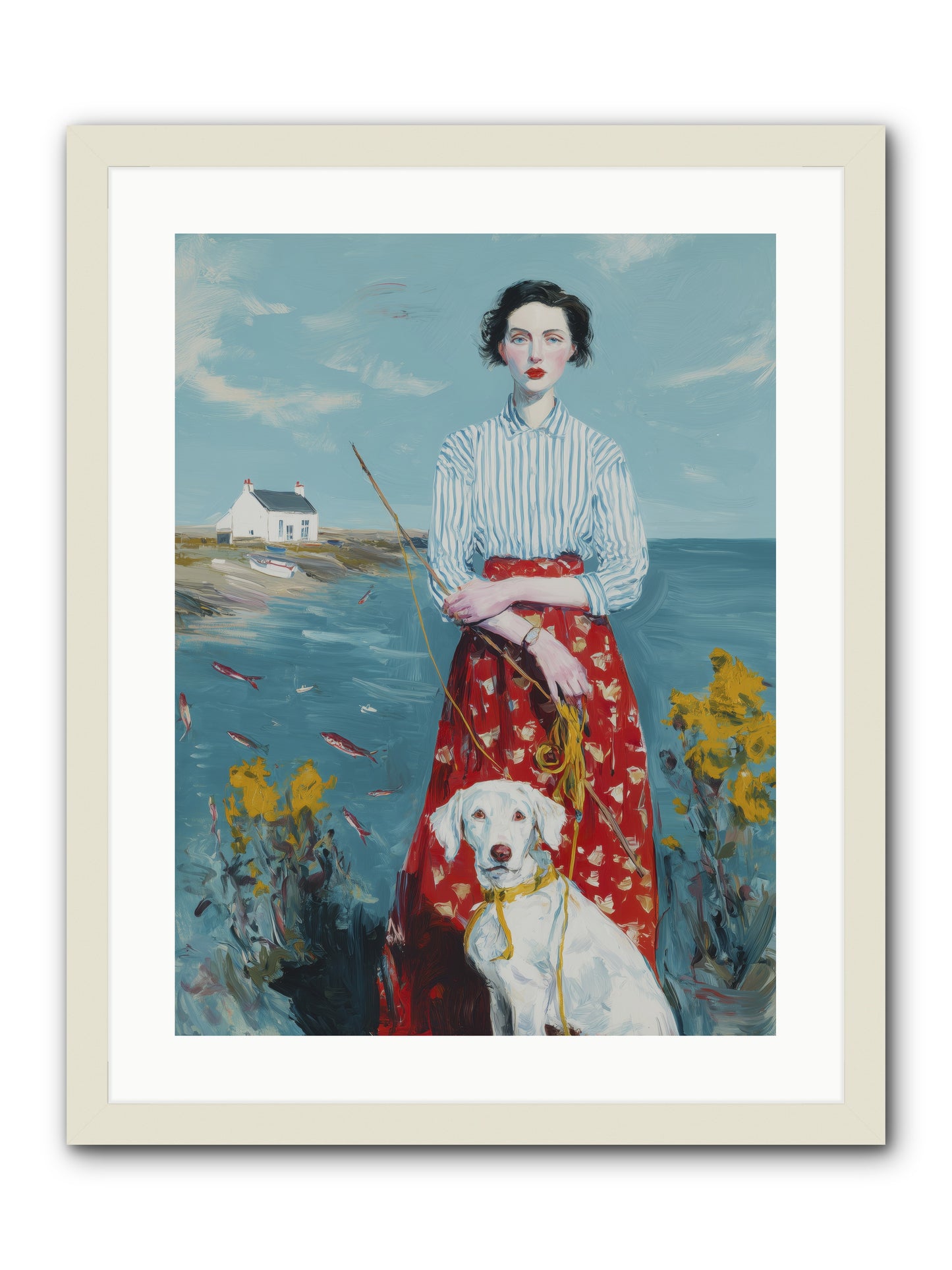 Dreams on Hold -- Framed Print - White 18x24