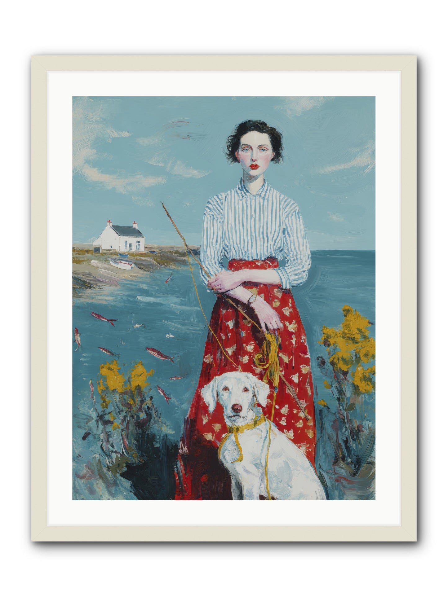 Dreams on Hold -- Framed Print - White 24x32