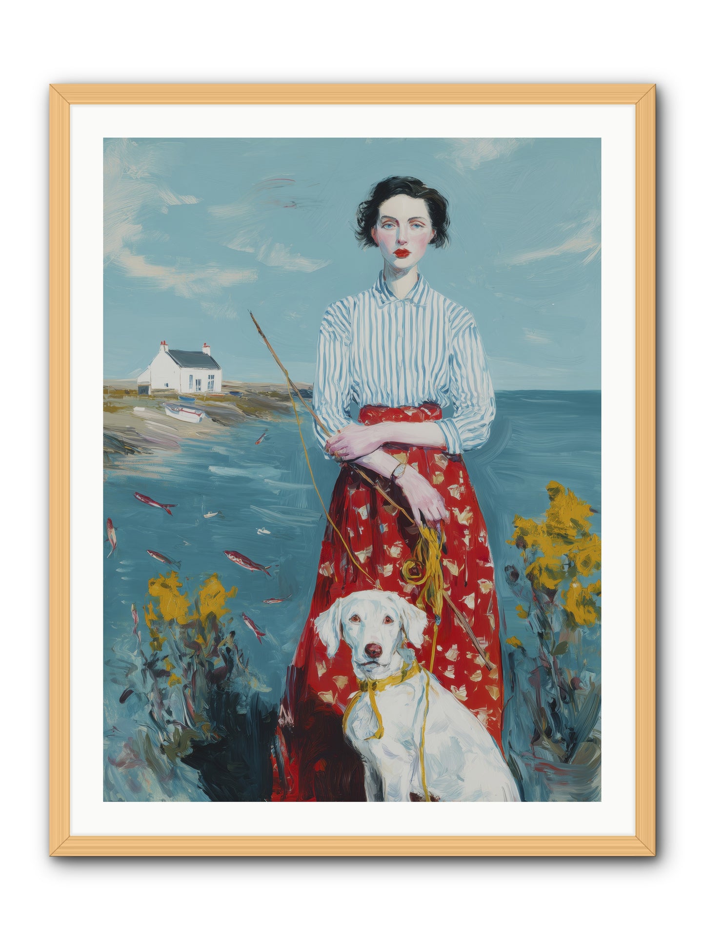 Dreams on Hold -- Framed Print - Natural 30x40