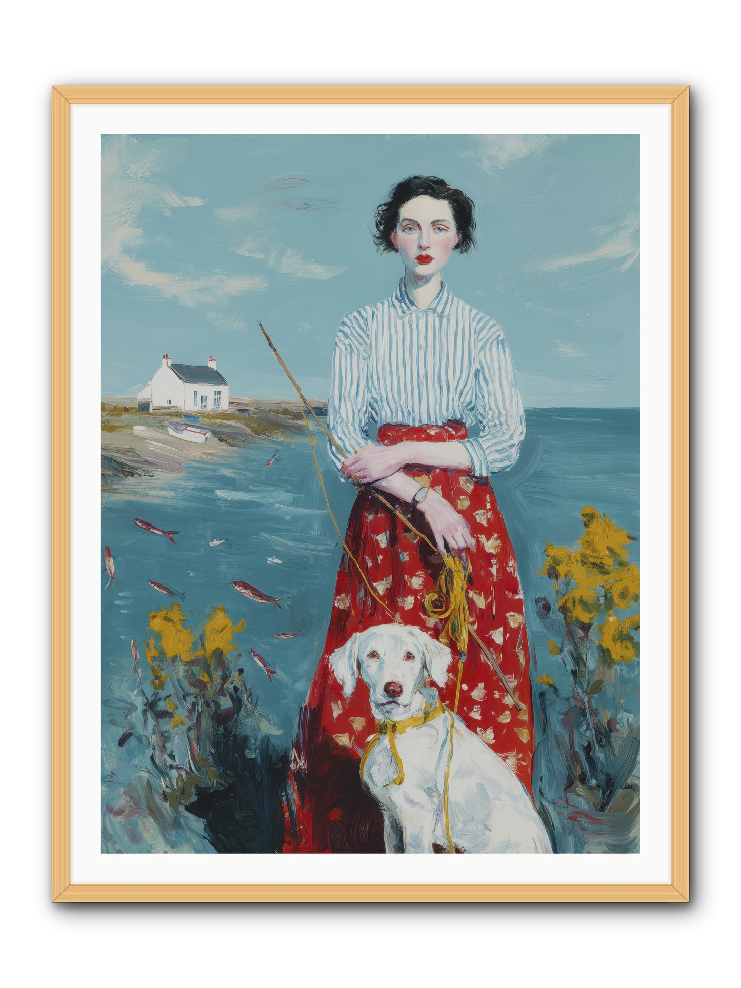 Dreams on Hold -- Framed Print - Natural 36x48