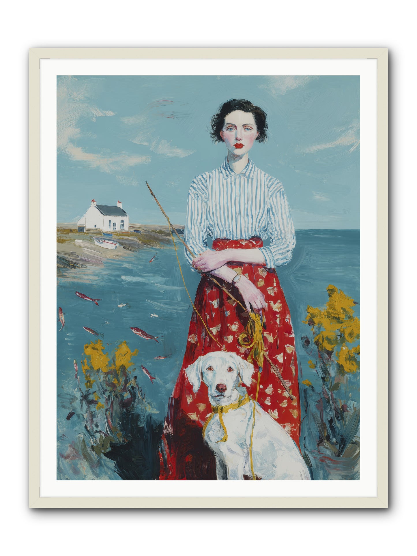 Dreams on Hold -- Framed Print - White 36x48