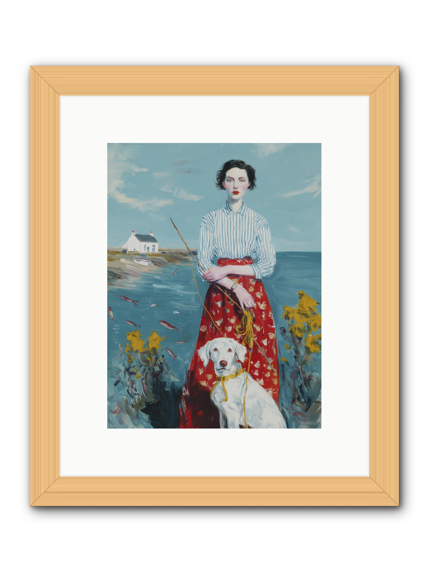 Dreams on Hold -- Framed Print - Natural 9x12