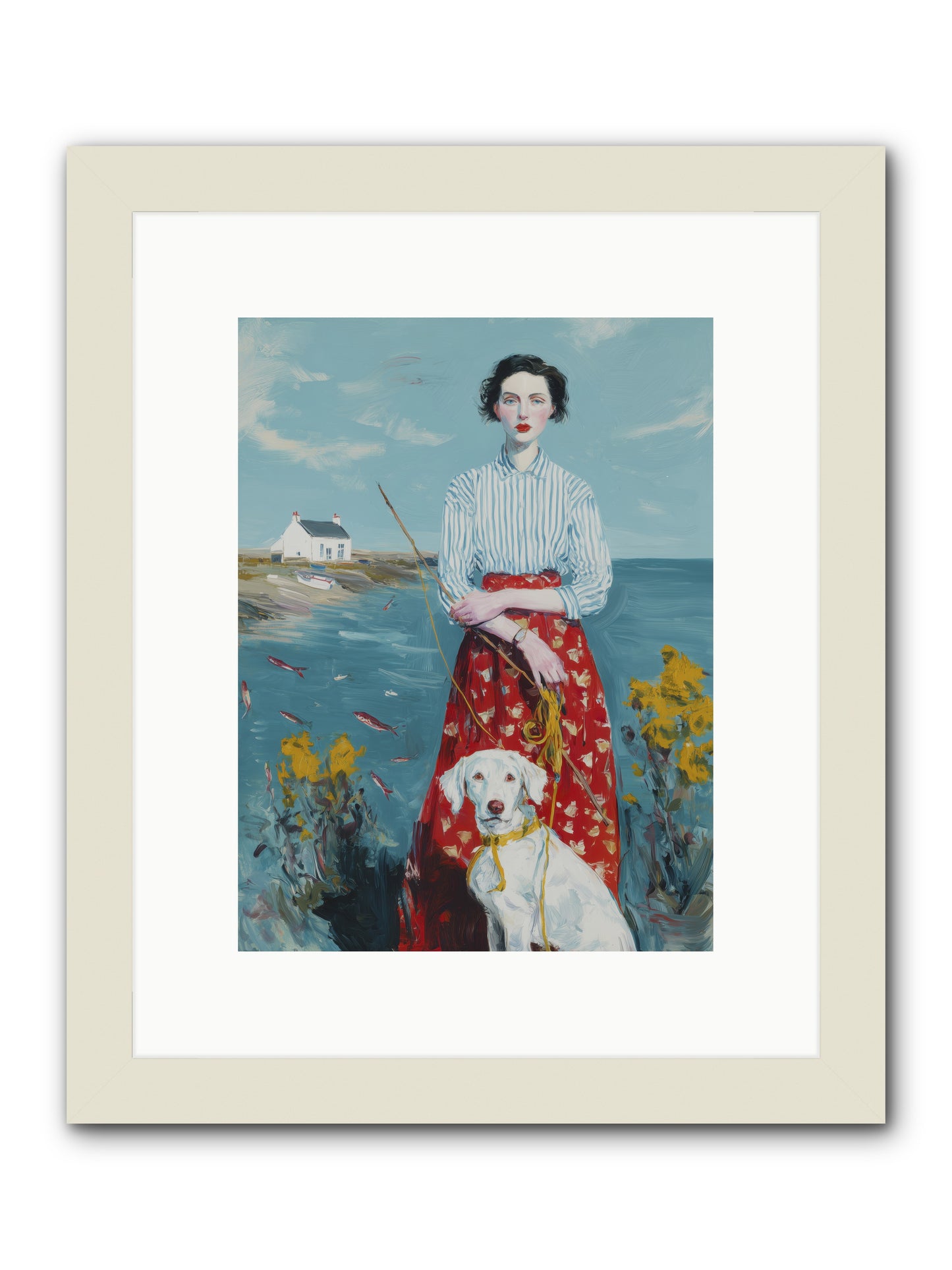 Dreams on Hold -- Framed Print - White 9x12