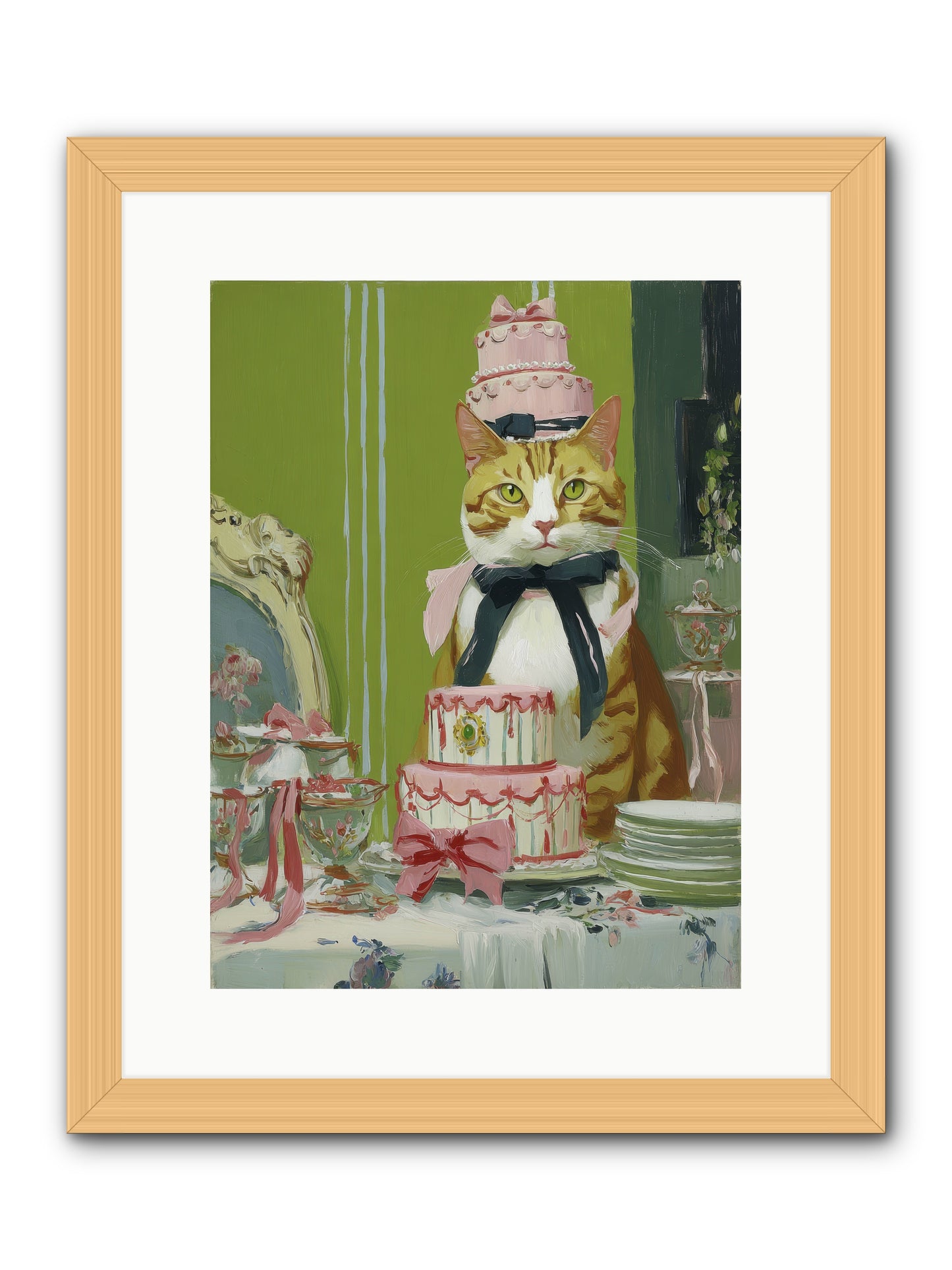 Drenched in Wonder -- Framed Print - Natural 12x16
