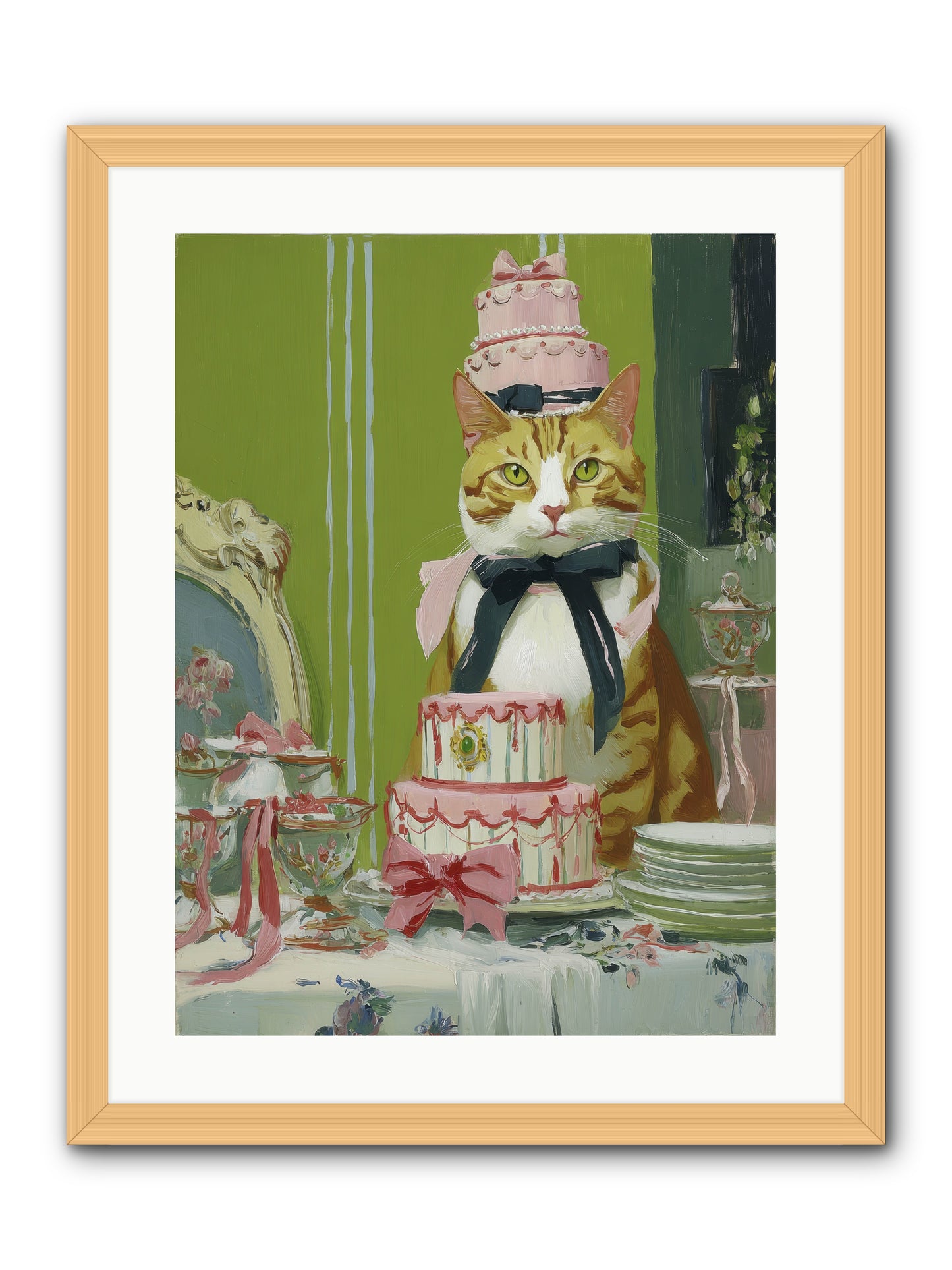 Drenched in Wonder -- Framed Print - Natural 18x24