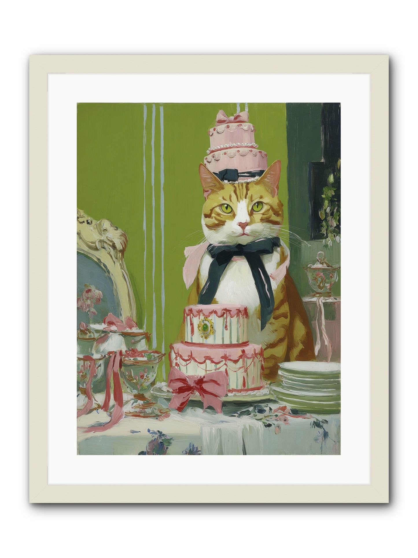 Drenched in Wonder -- Framed Print - White 18x24