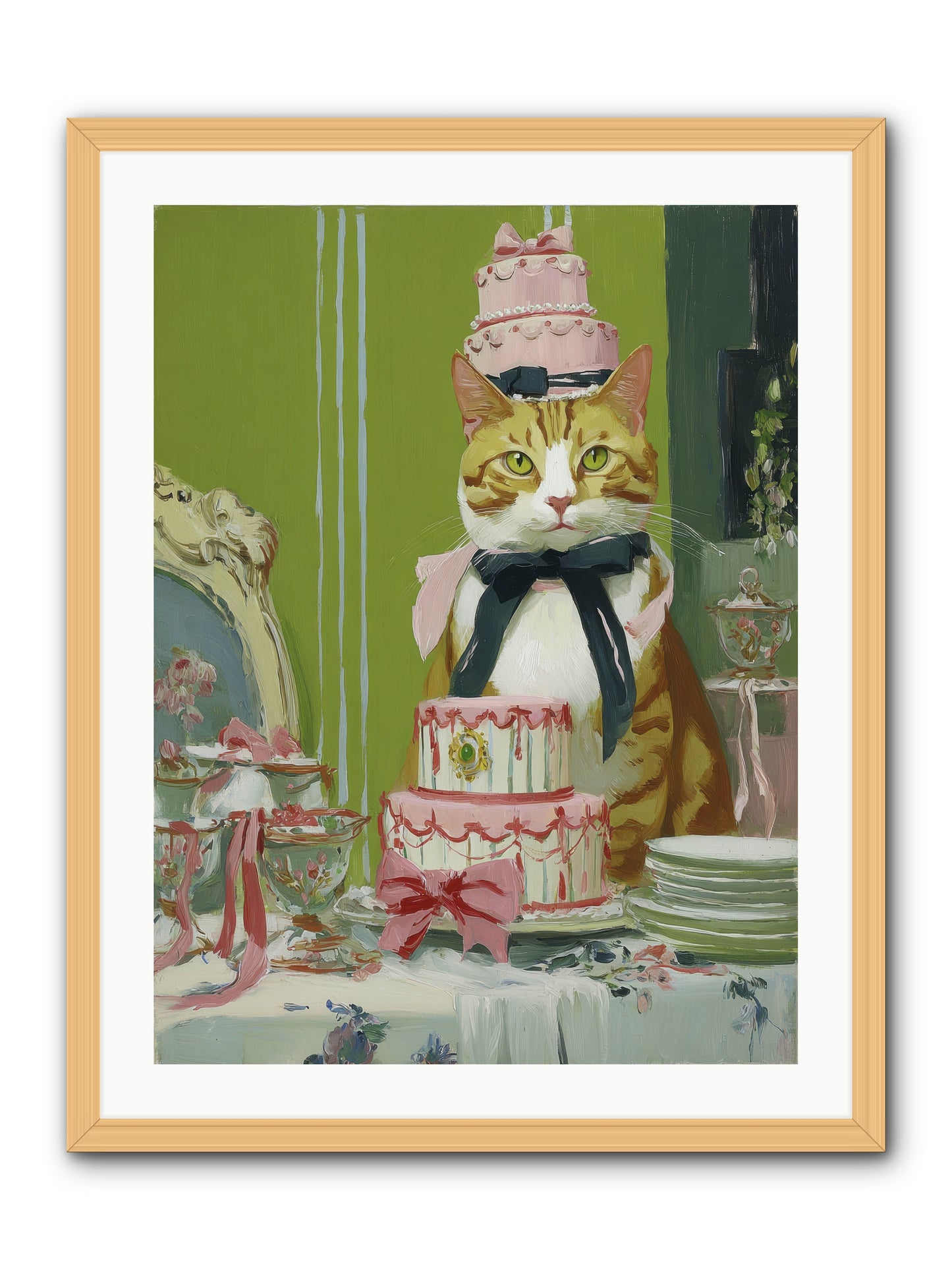 Drenched in Wonder -- Framed Print - Natural 24x32