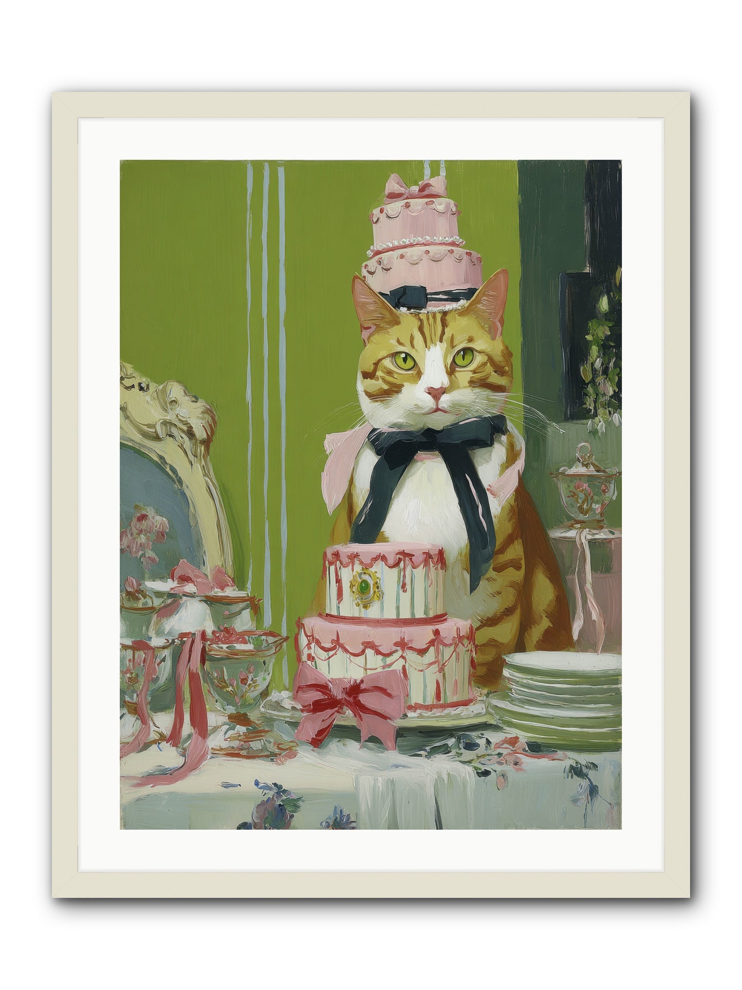 Drenched in Wonder -- Framed Print - White 24x32