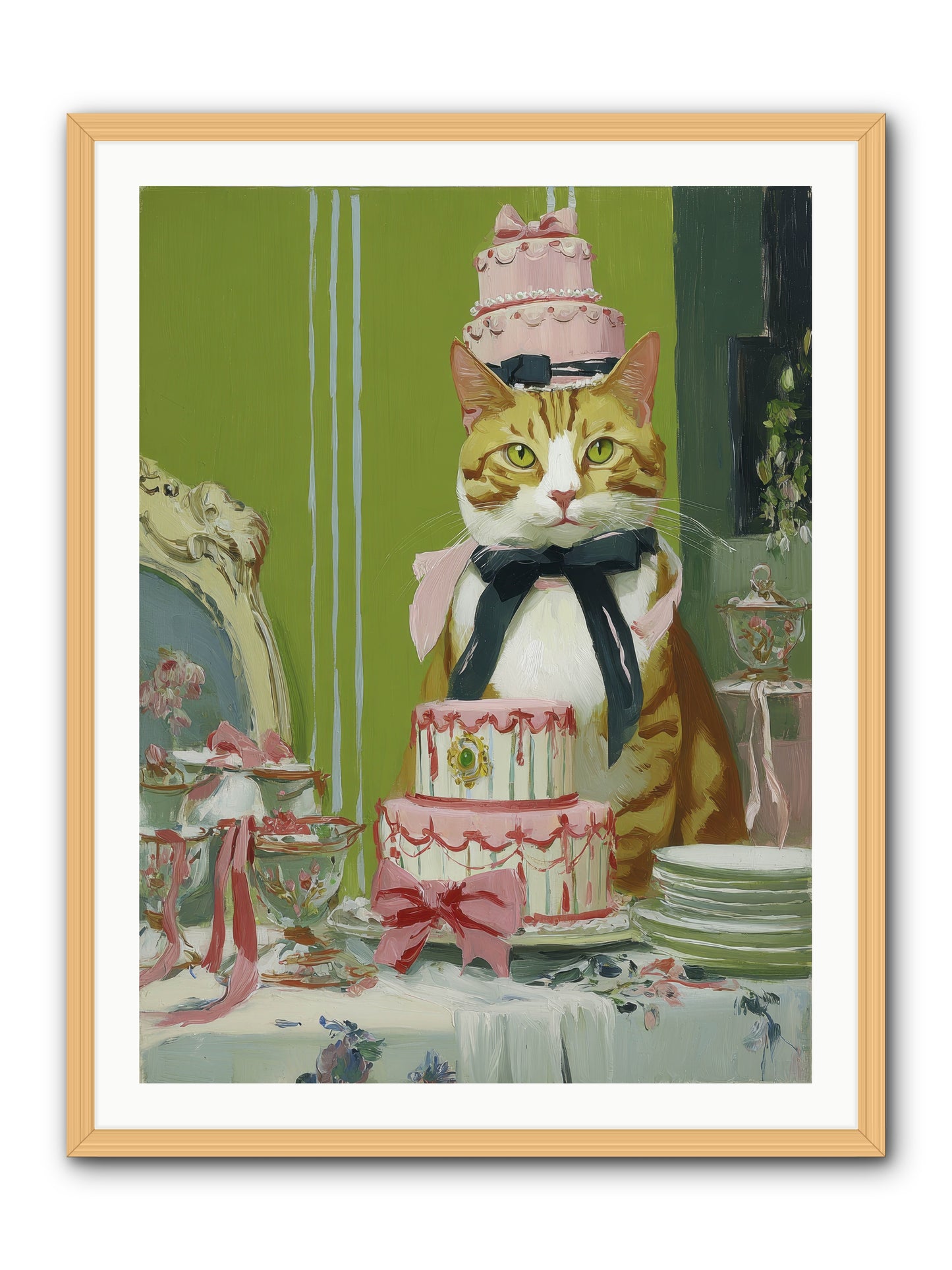 Drenched in Wonder -- Framed Print - Natural 30x40