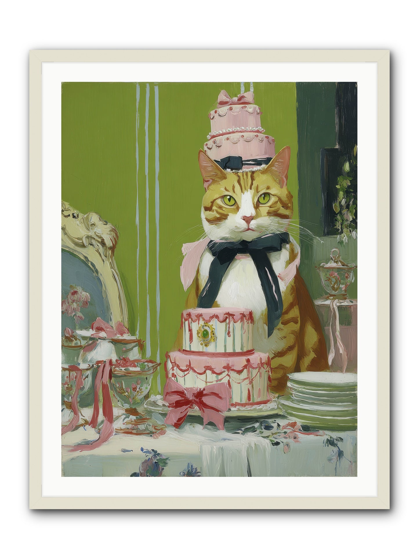Drenched in Wonder -- Framed Print - White 30x40