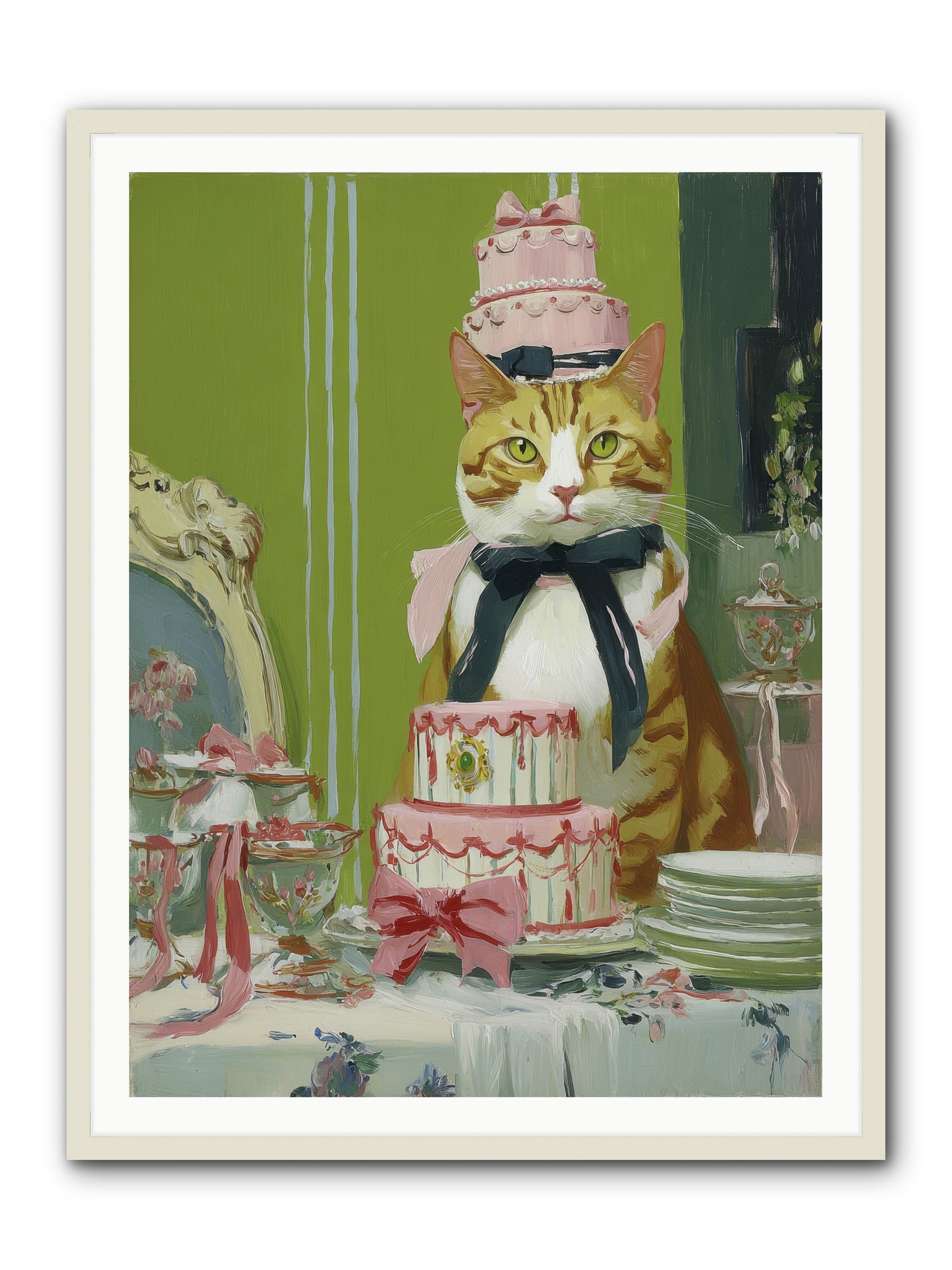 Drenched in Wonder -- Framed Print - White 36x48