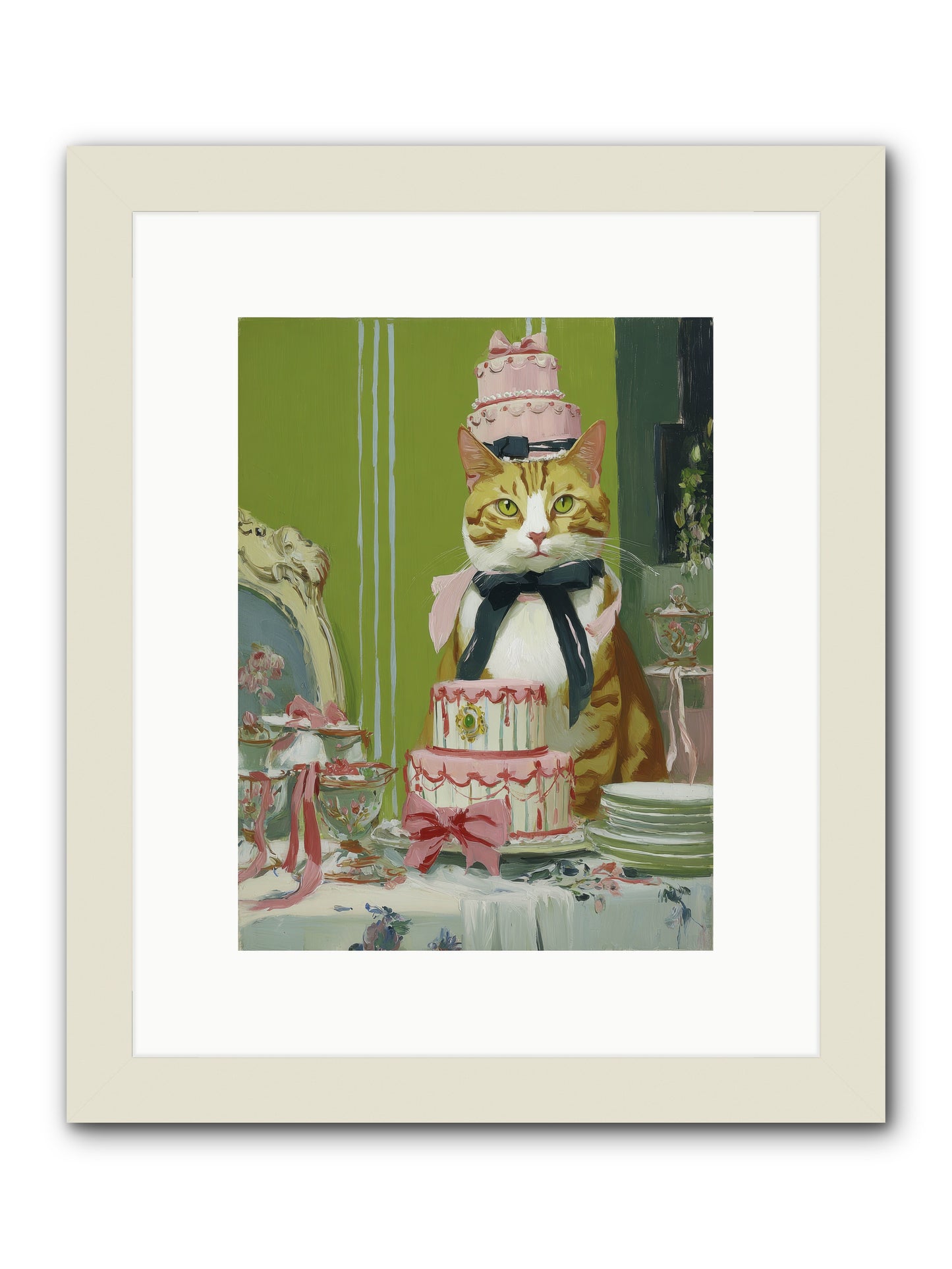 Drenched in Wonder -- Framed Print - White 9x12
