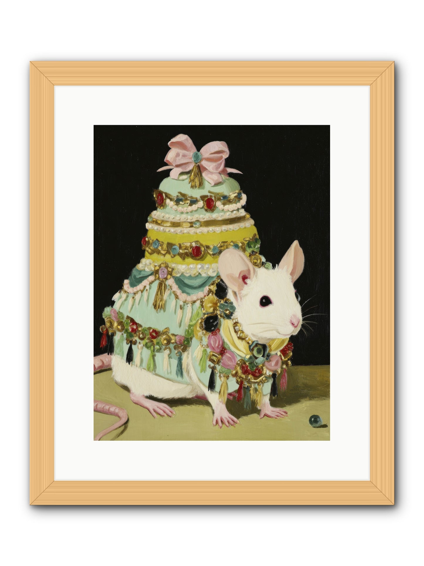 Dressed in Moonbeams -- Framed Print - Natural 12x16