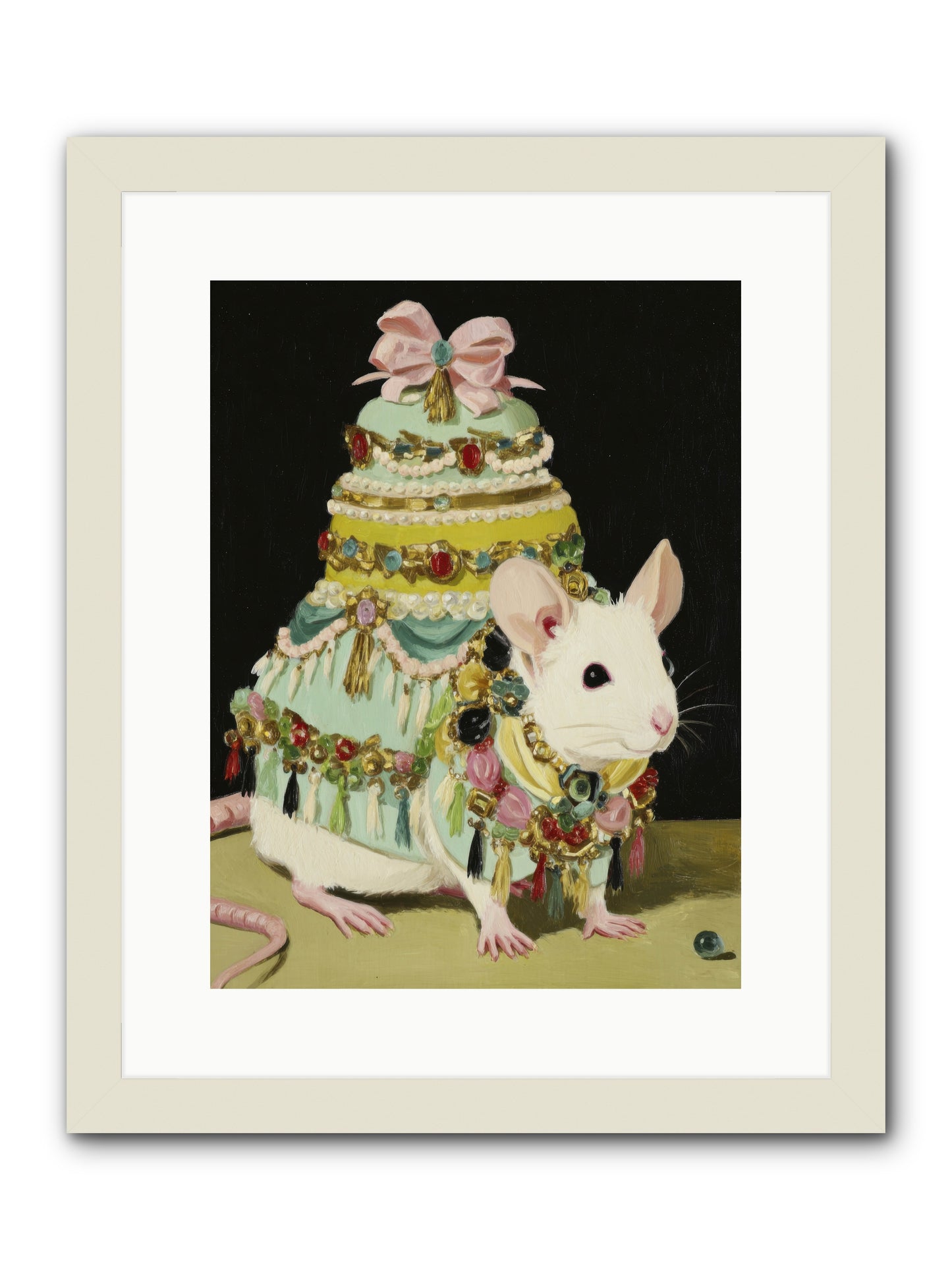 Dressed in Moonbeams -- Framed Print - White 12x16