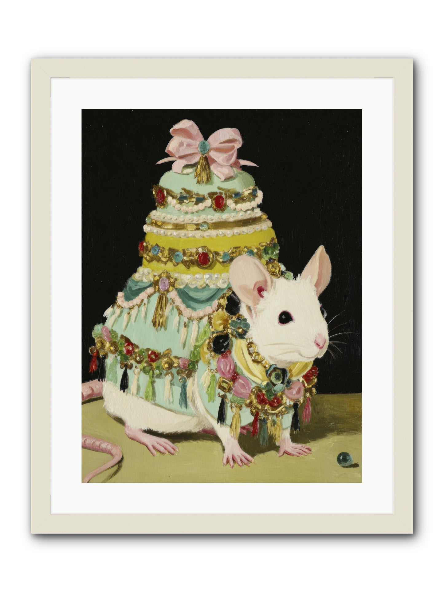 Dressed in Moonbeams -- Framed Print - White 18x24