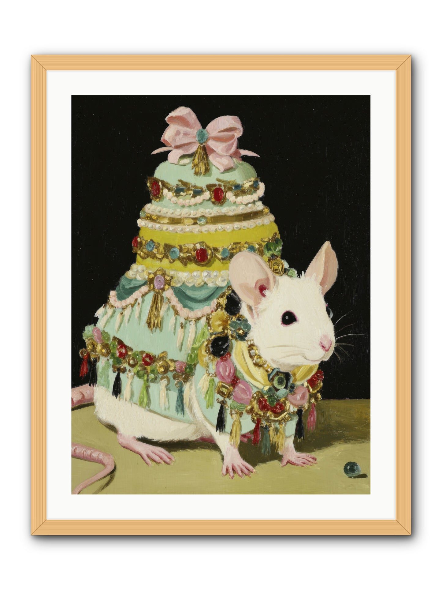 Dressed in Moonbeams -- Framed Print - Natural 24x32
