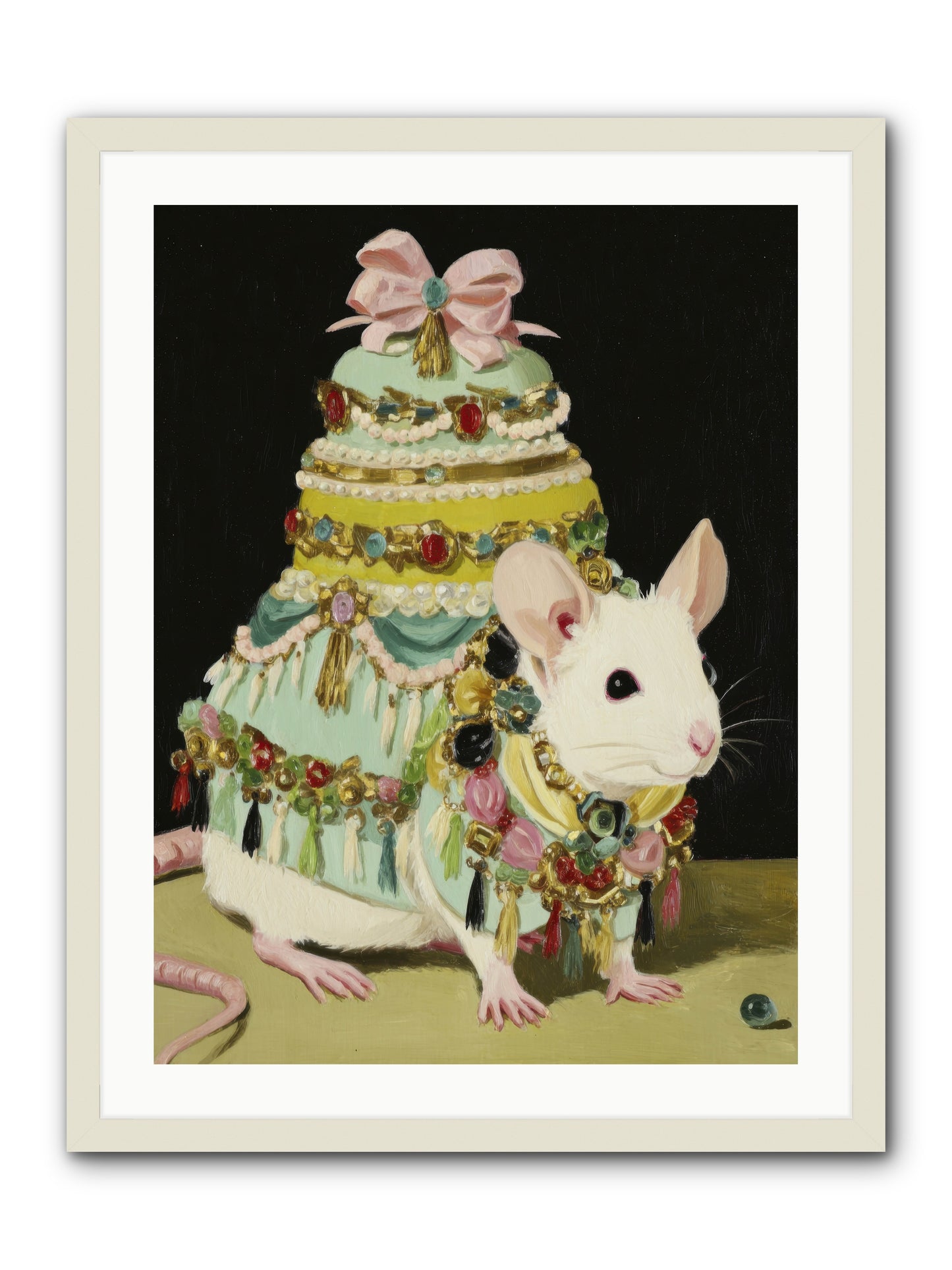 Dressed in Moonbeams -- Framed Print - White 24x32