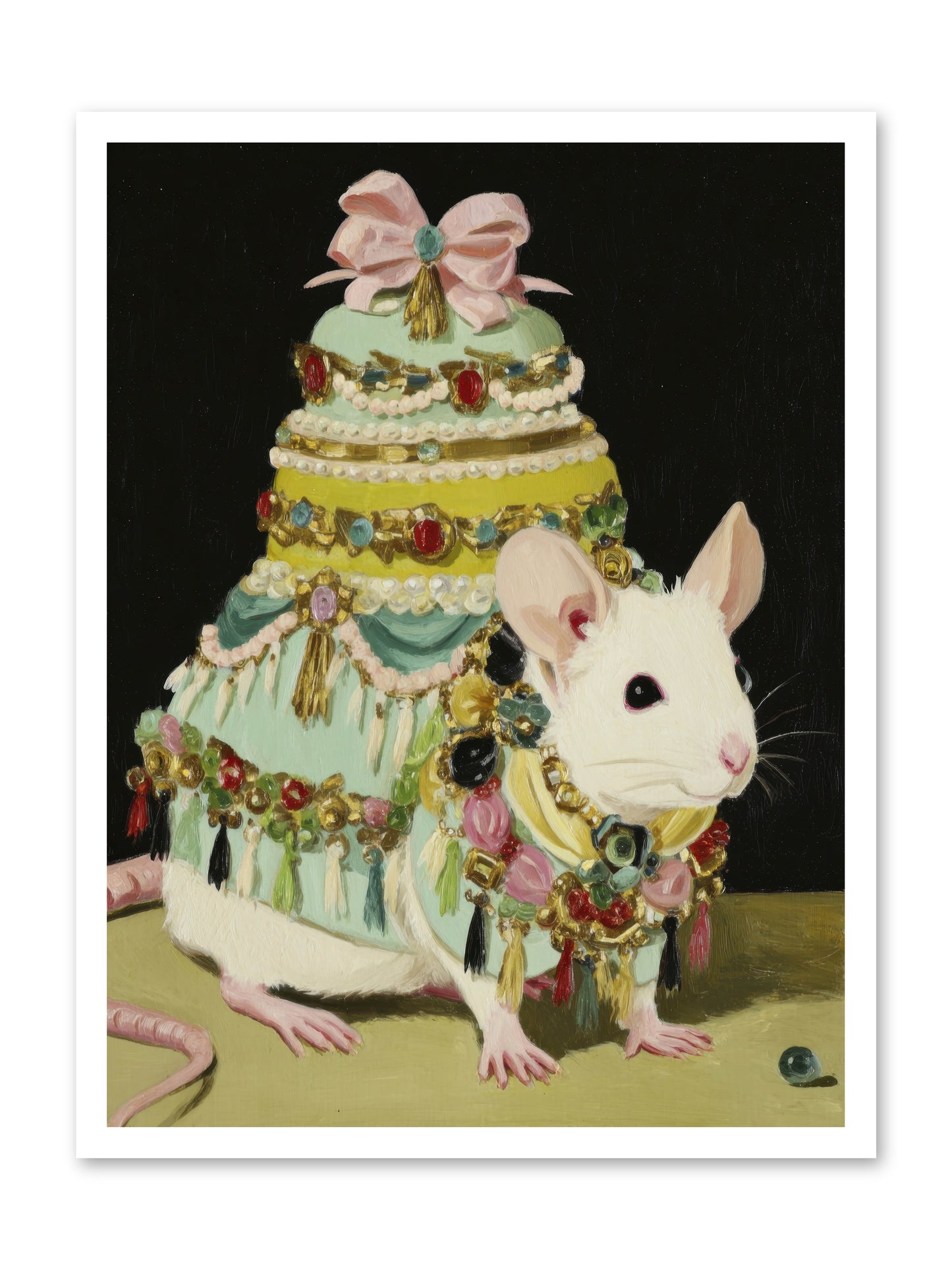 Dressed in Moonbeams -- Loose Canvas Print 24x32