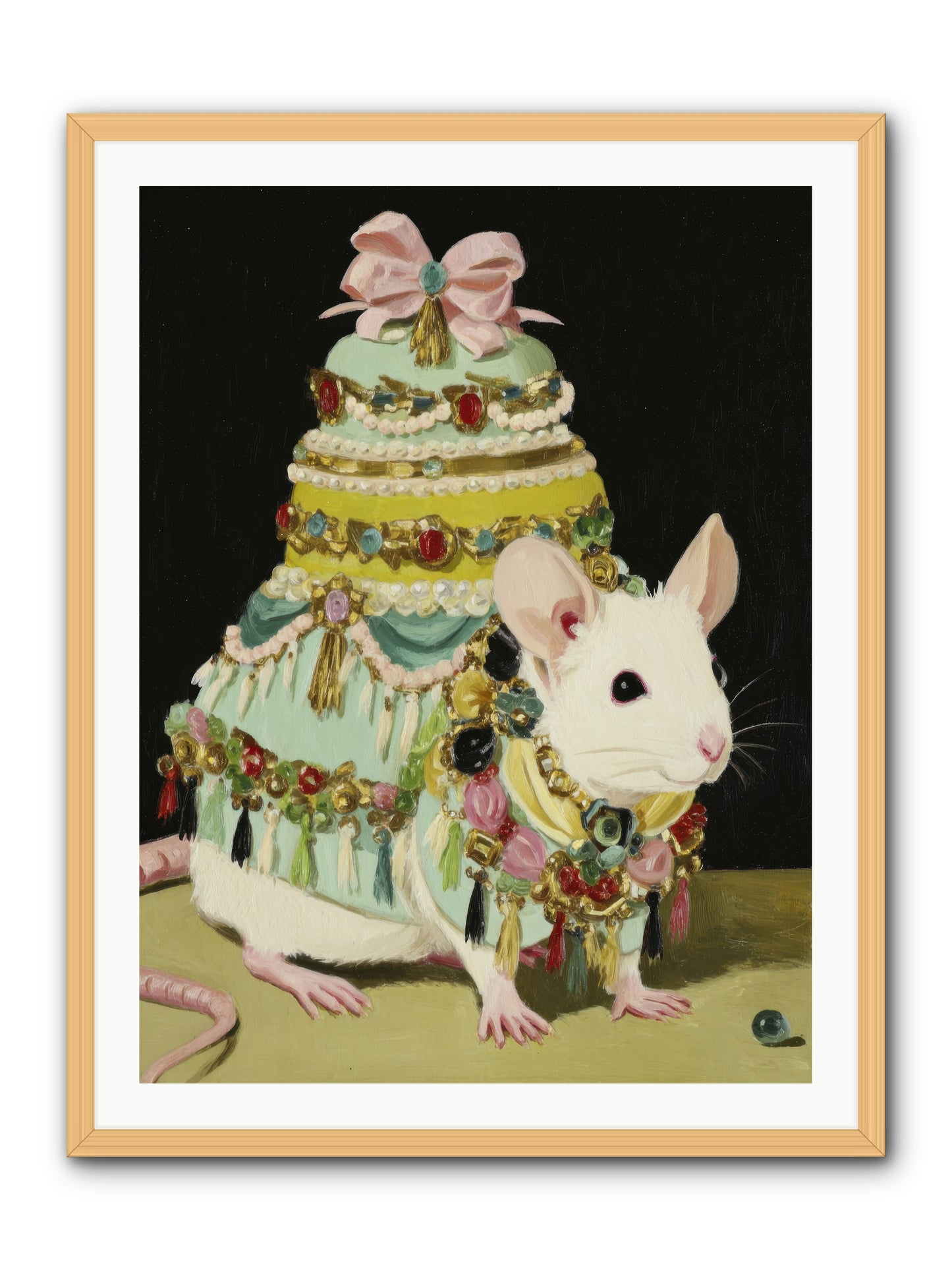 Dressed in Moonbeams -- Framed Print - Natural 30x40