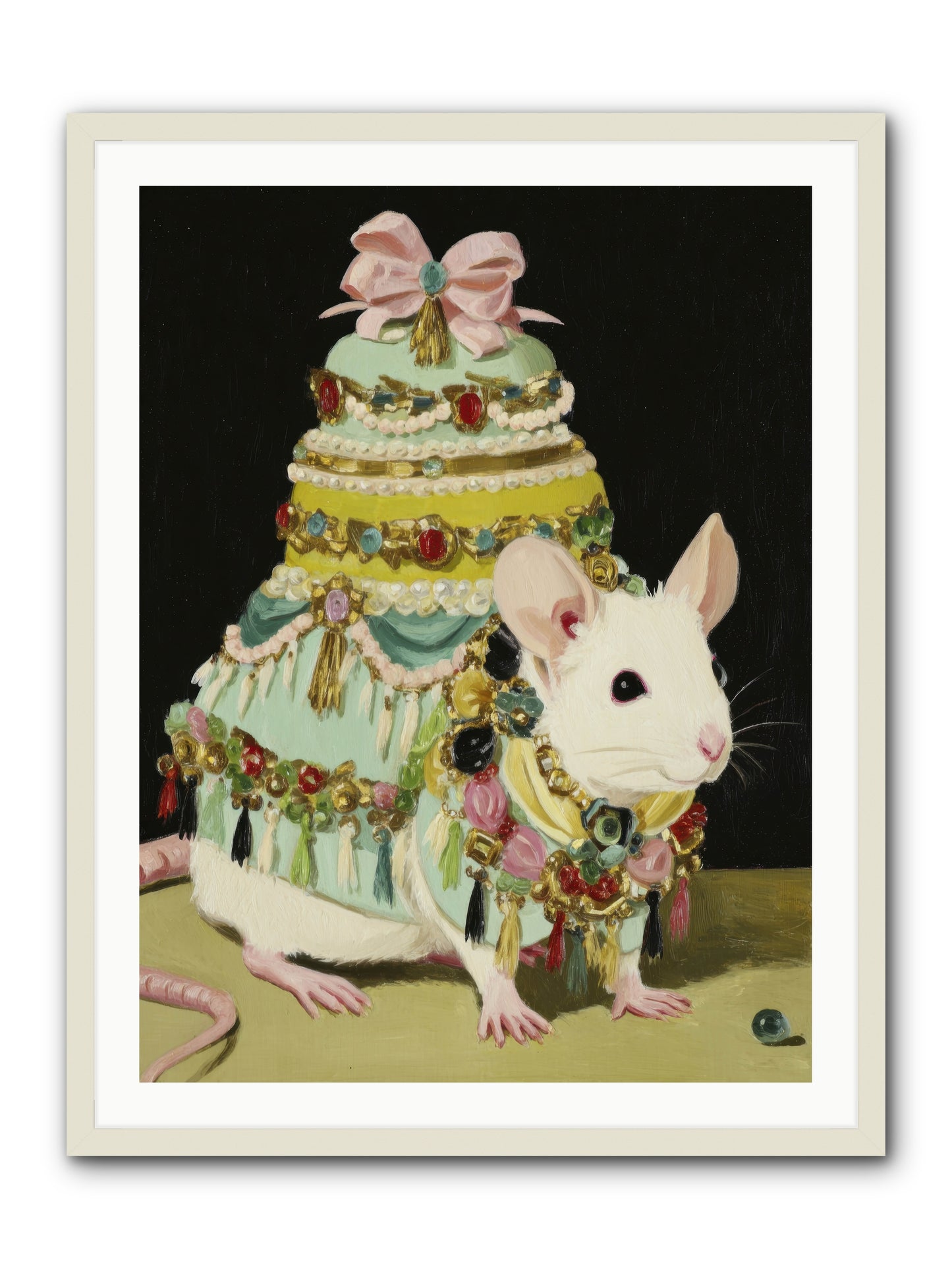 Dressed in Moonbeams -- Framed Print - White 30x40