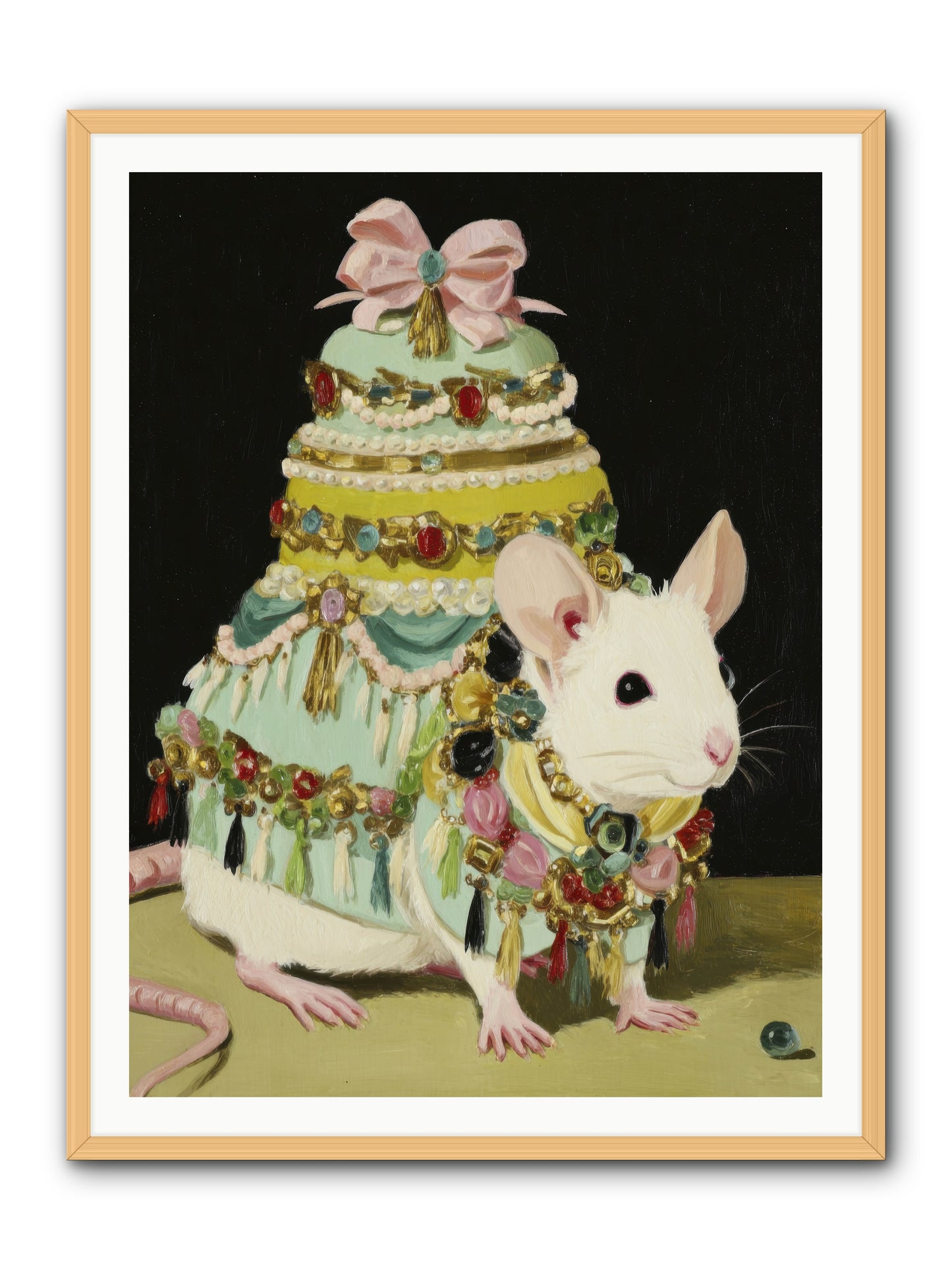 Dressed in Moonbeams -- Framed Print - Natural 36x48