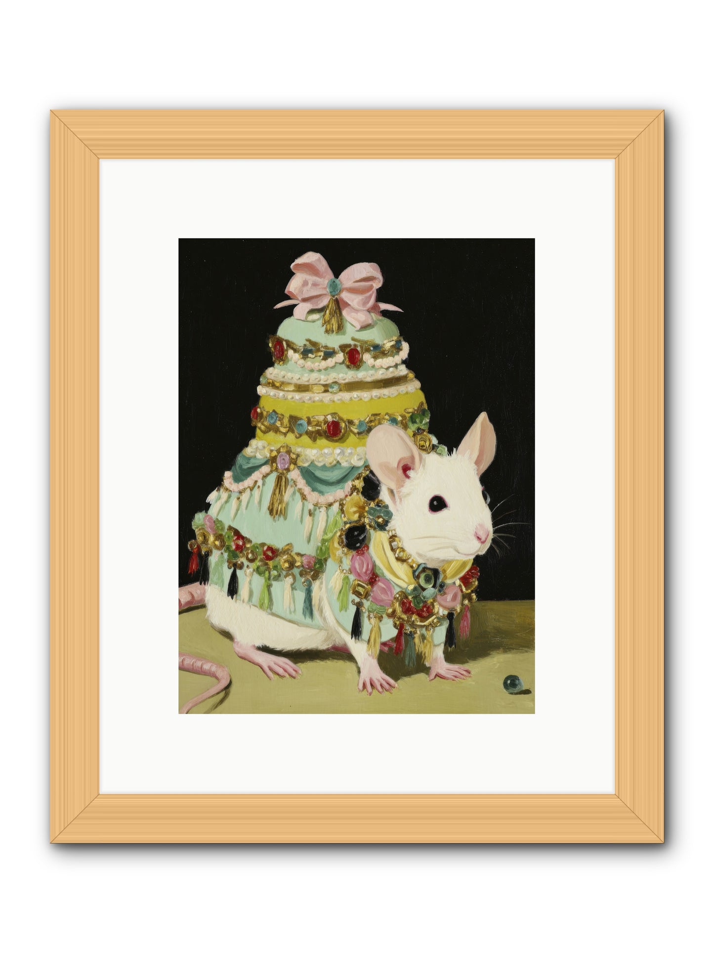 Dressed in Moonbeams -- Framed Print - Natural 9x12