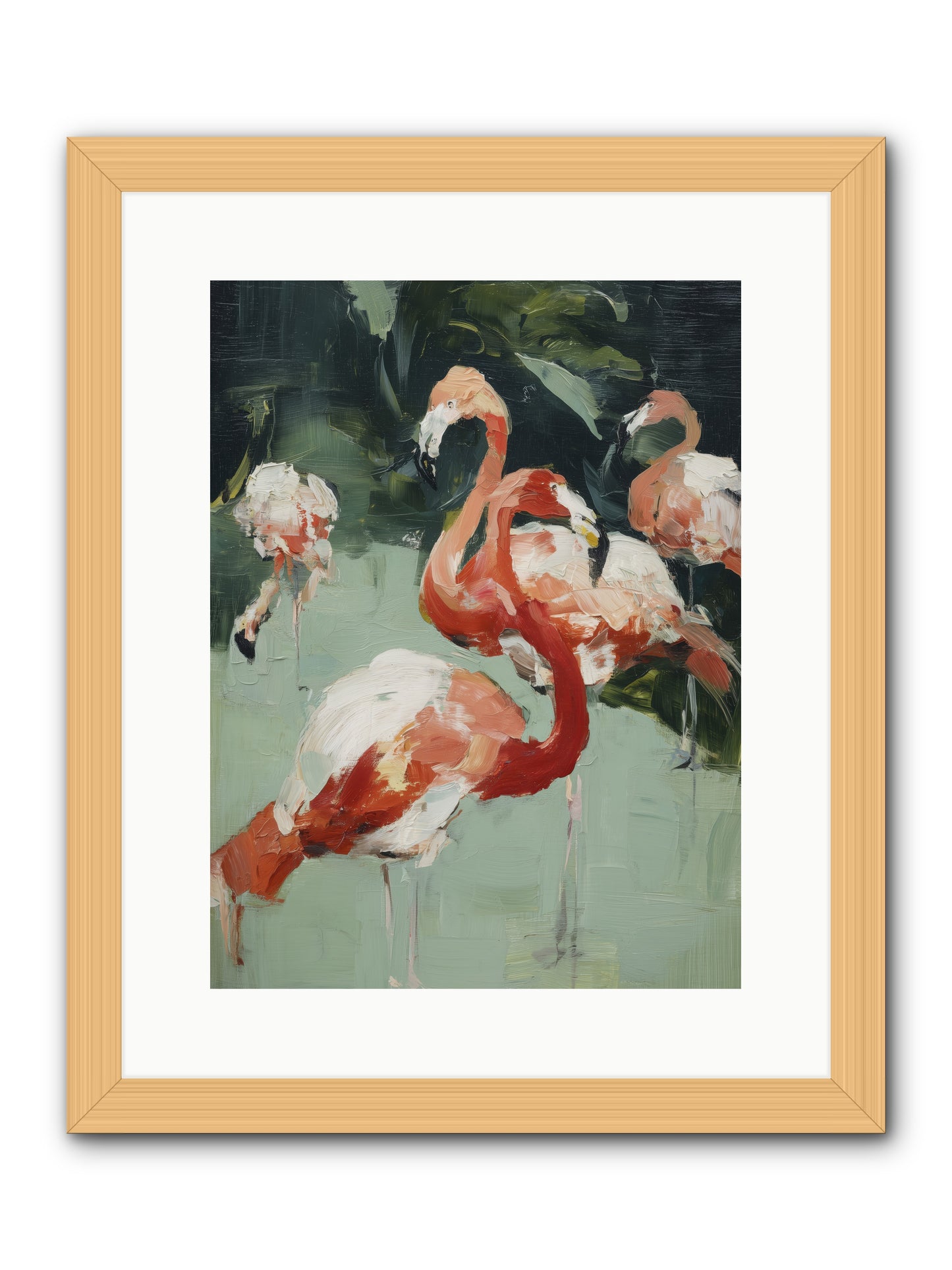 Dressed in Silk -- Framed Print - Natural 12x16