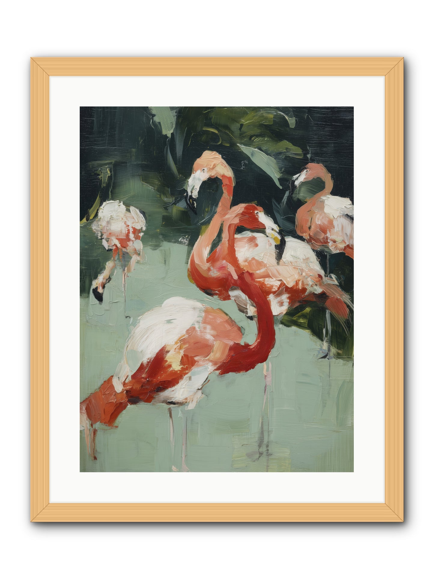 Dressed in Silk -- Framed Print - Natural 18x24