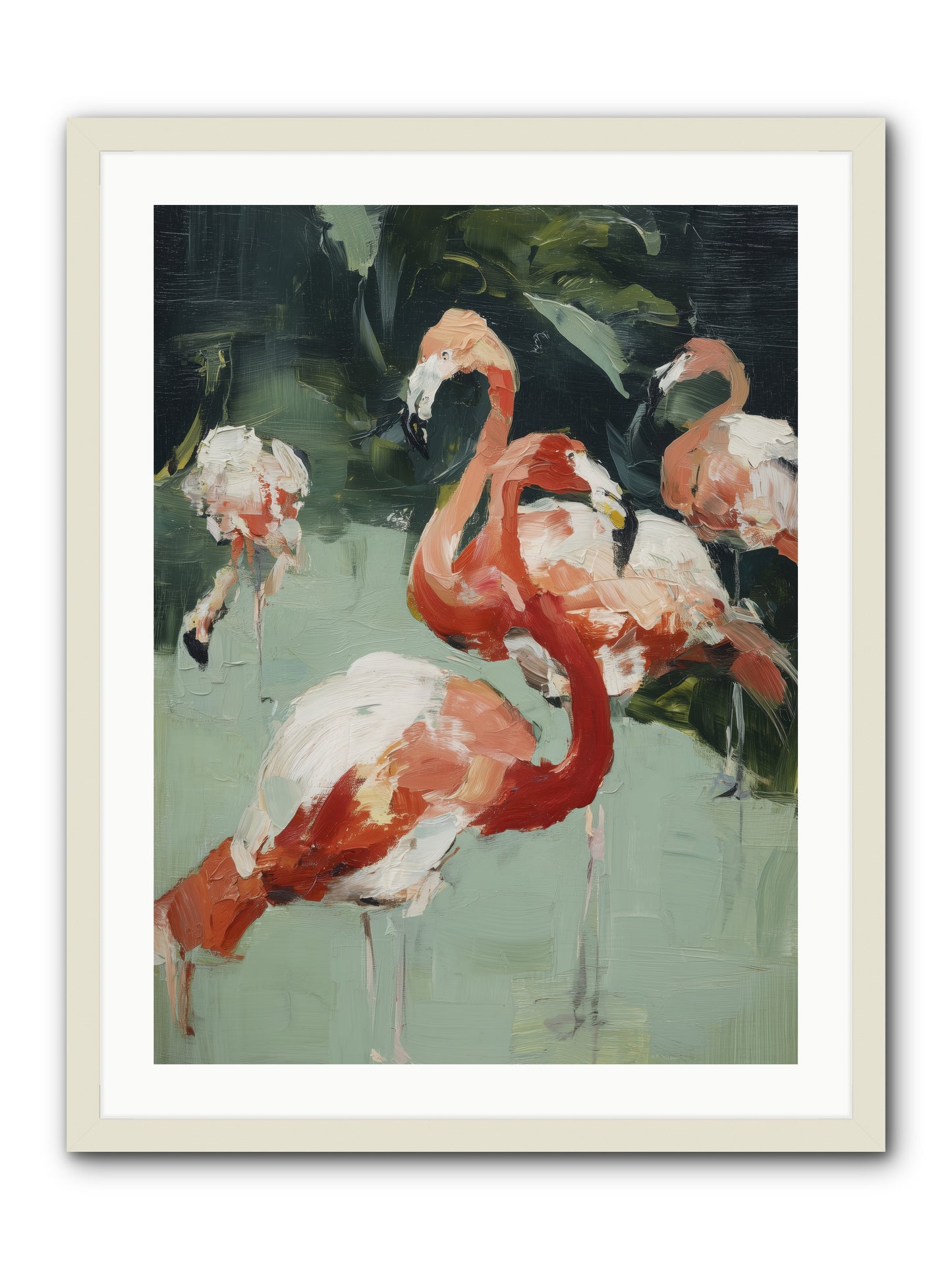 Dressed in Silk -- Framed Print - White 24x32