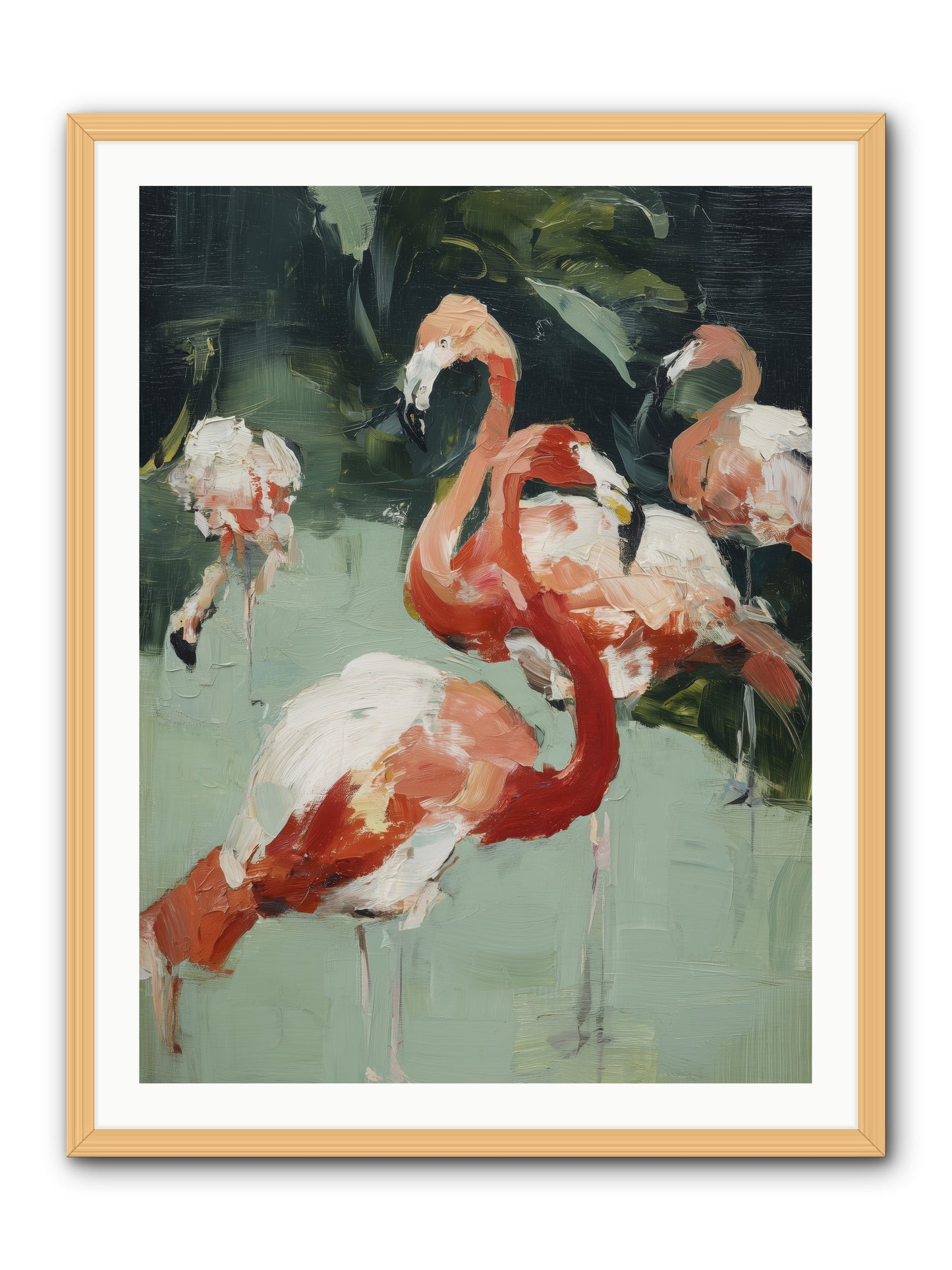 Dressed in Silk -- Framed Print - Natural 30x40
