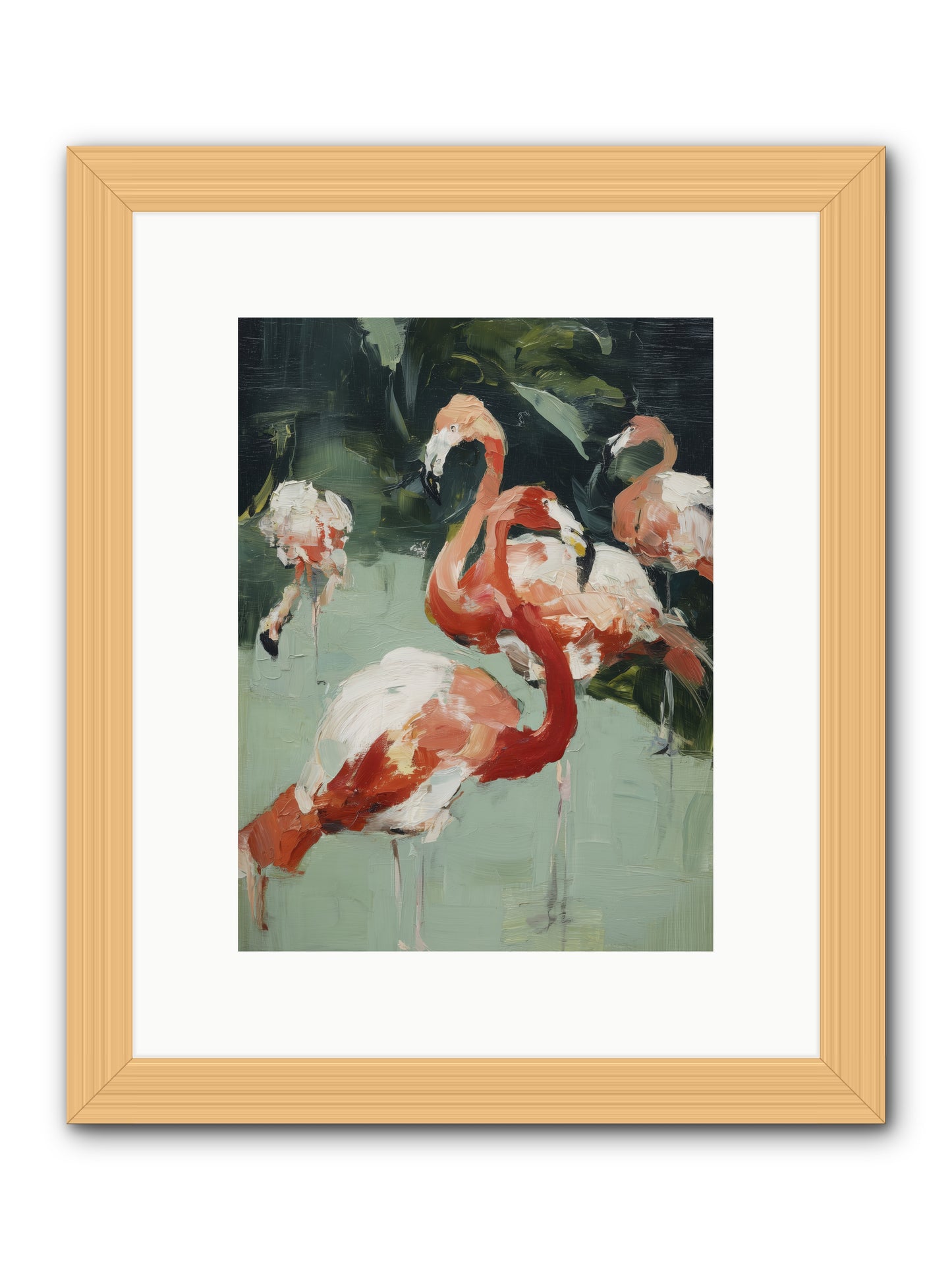 Dressed in Silk -- Framed Print - Natural 9x12
