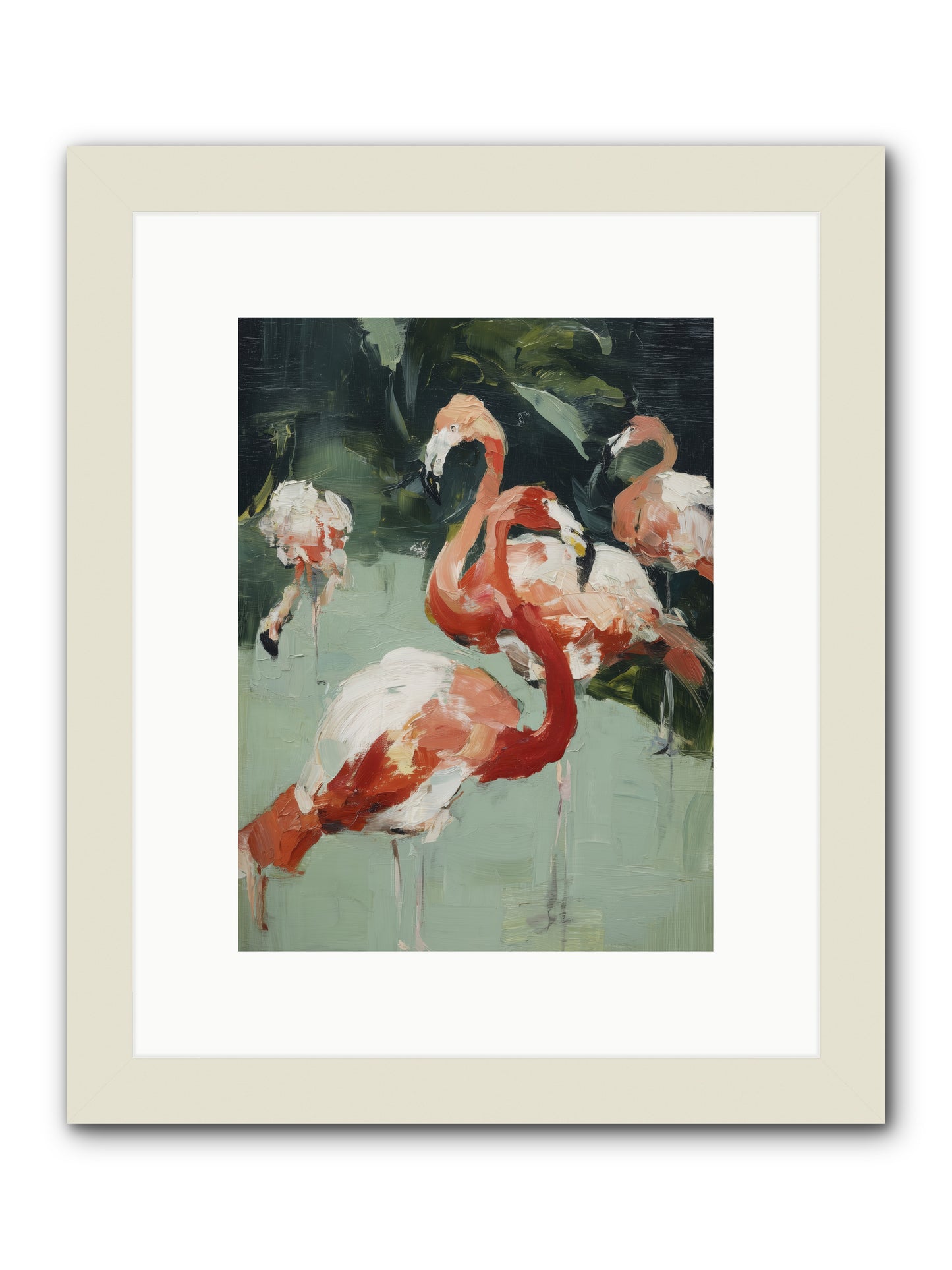 Dressed in Silk -- Framed Print - White 9x12