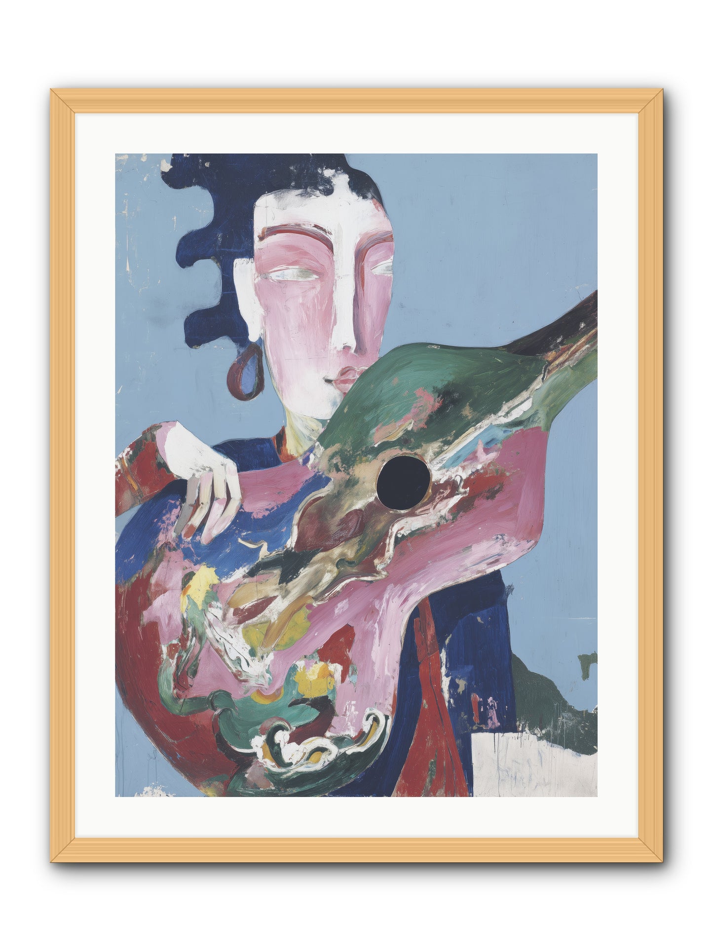 Drift Beneath Stars -- Framed Print - Natural 24x32