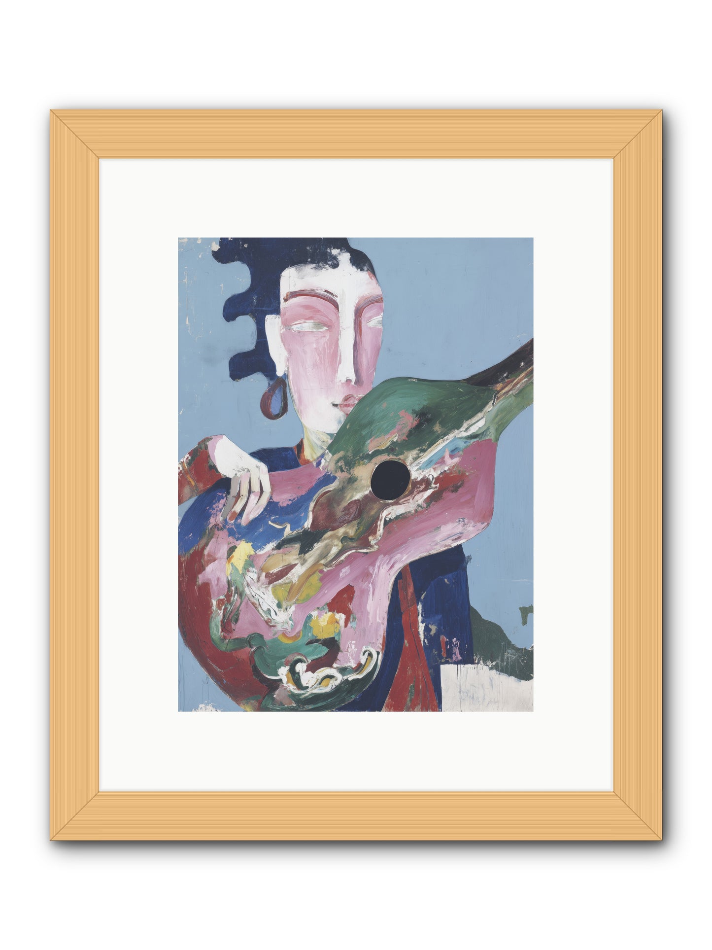 Drift Beneath Stars -- Framed Print - Natural 9x12