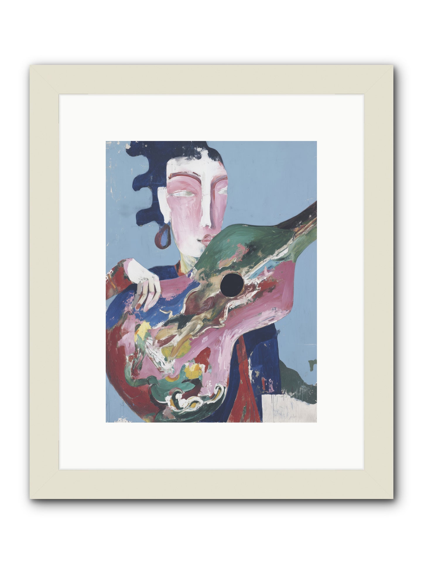 Drift Beneath Stars -- Framed Print - White 9x12