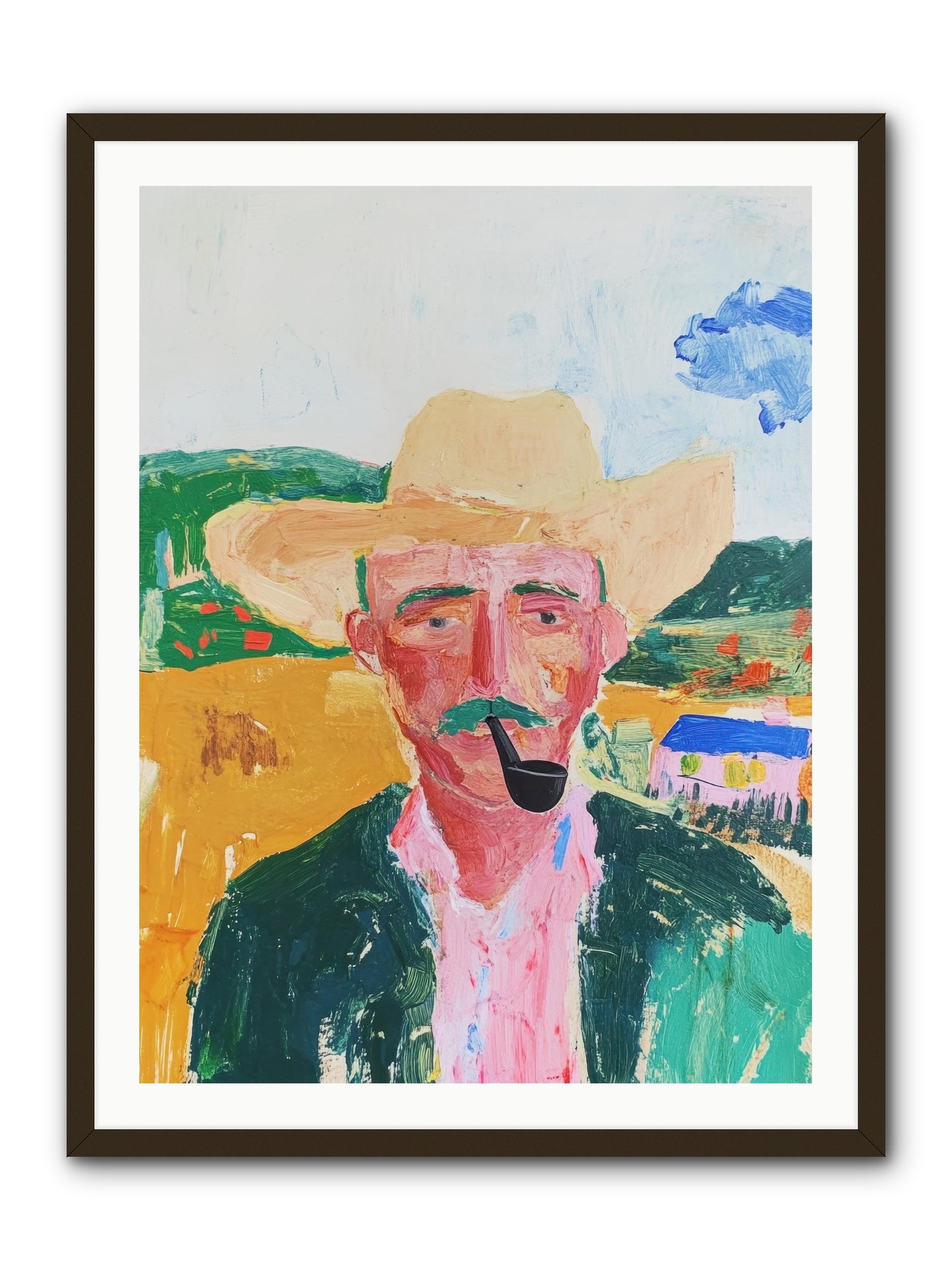 Drifting Smoke -- Framed Print - Black 30x40