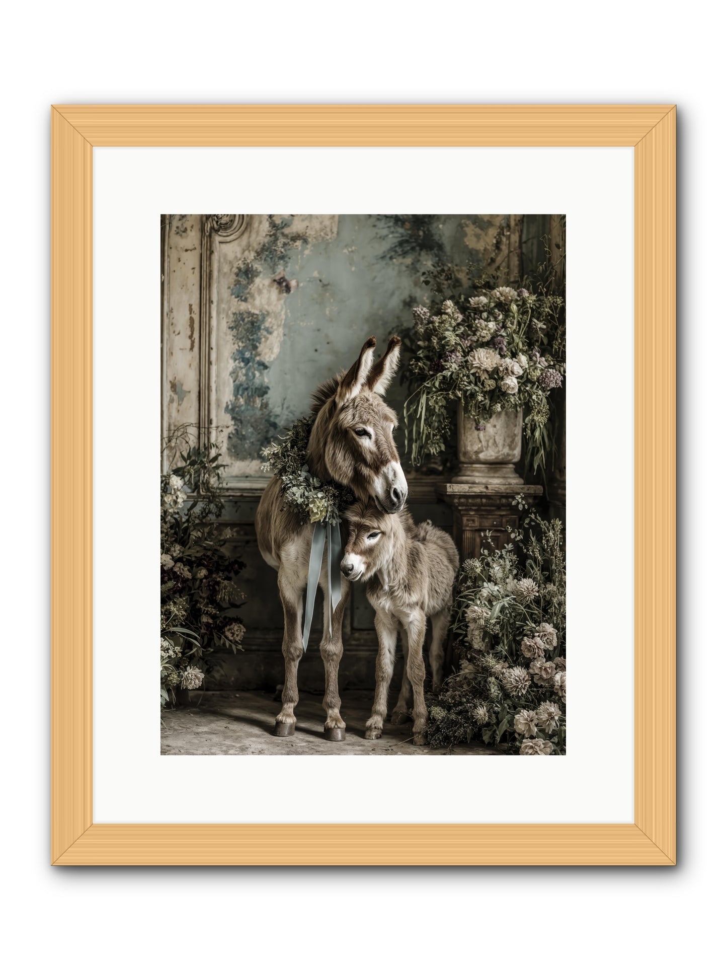 Drifting toward wonder -- Framed Print - Natural 12x16