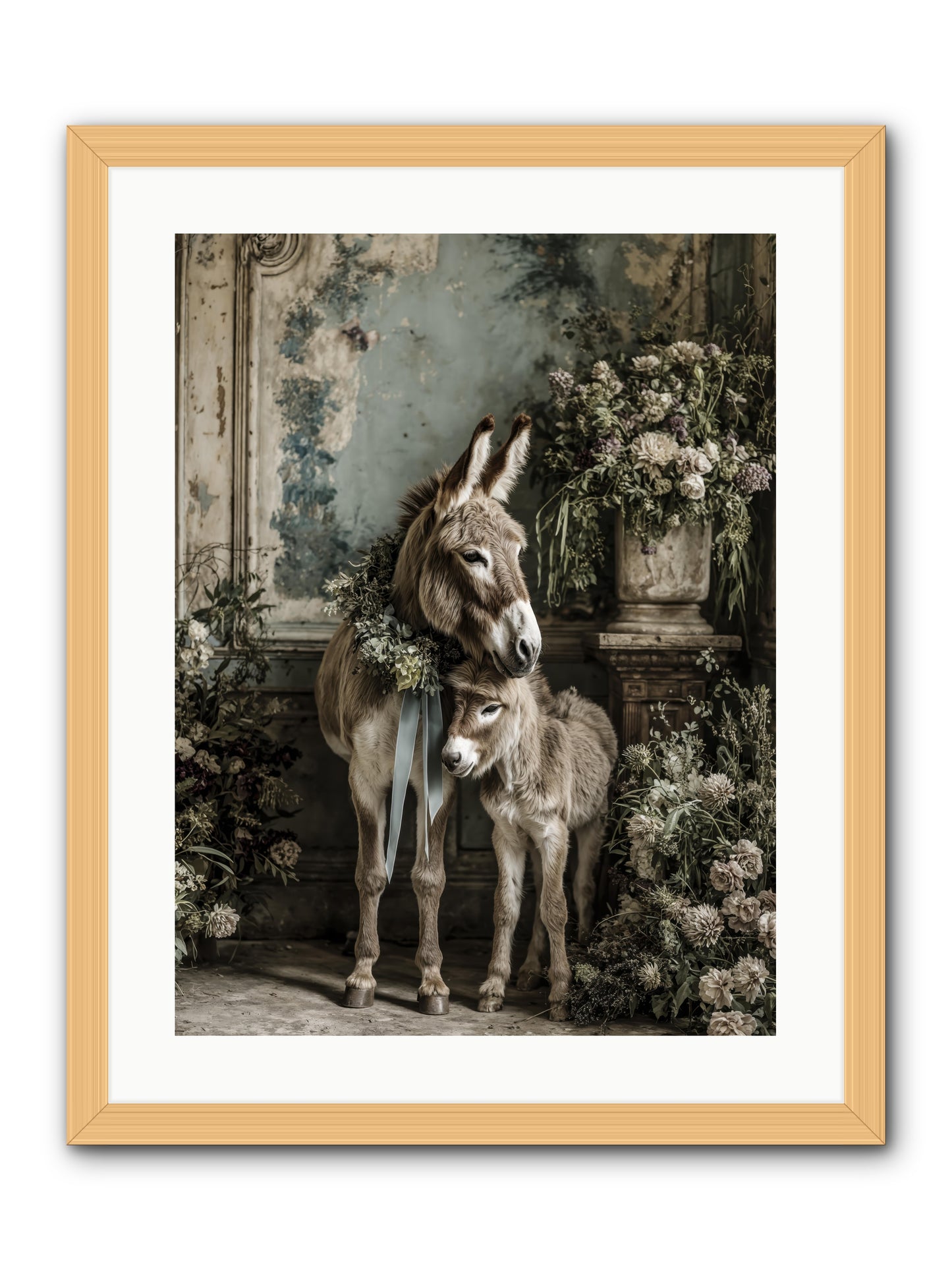 Drifting toward wonder -- Framed Print - Natural 18x24