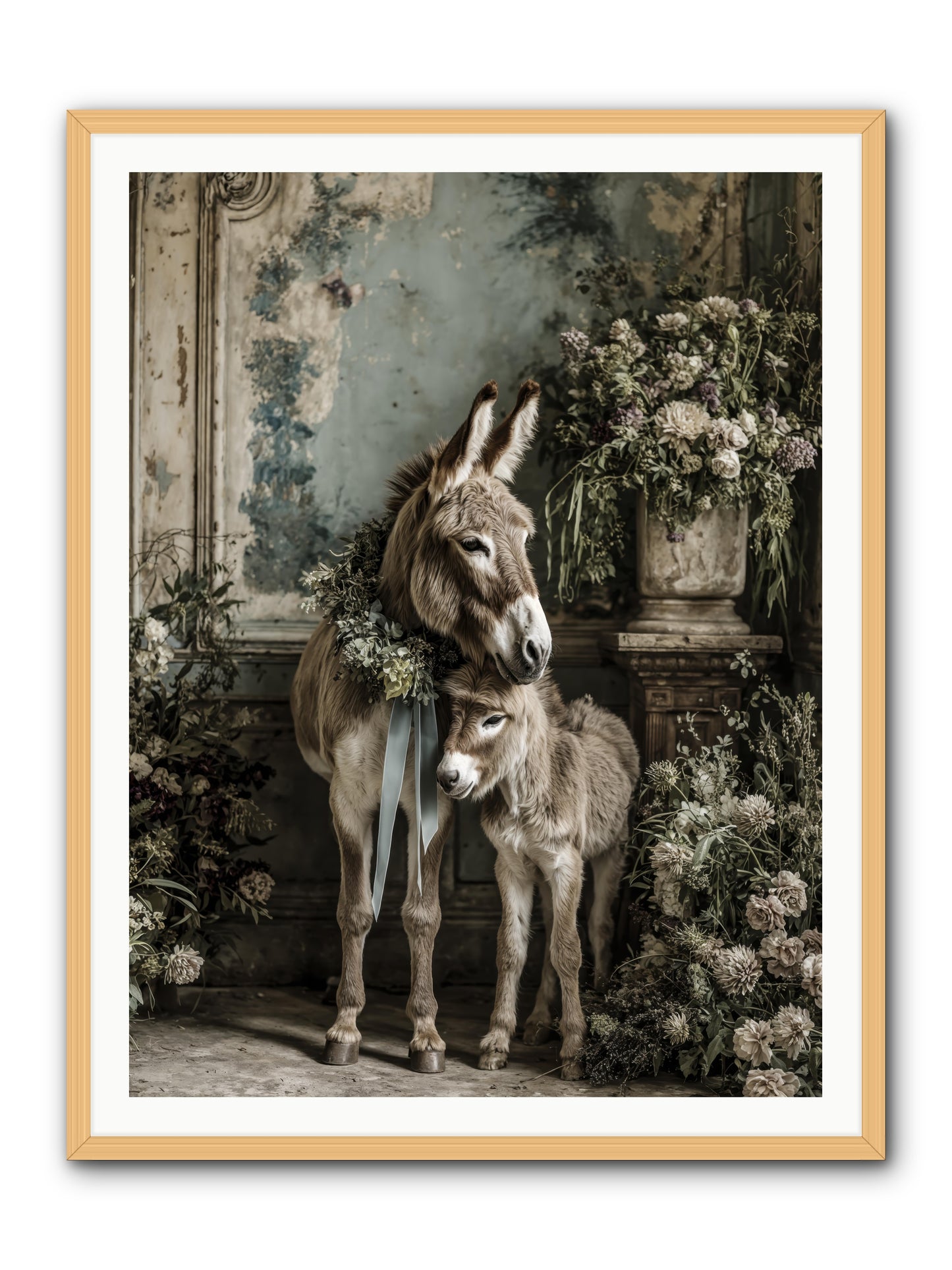 Drifting toward wonder -- Framed Print - Natural 36x48