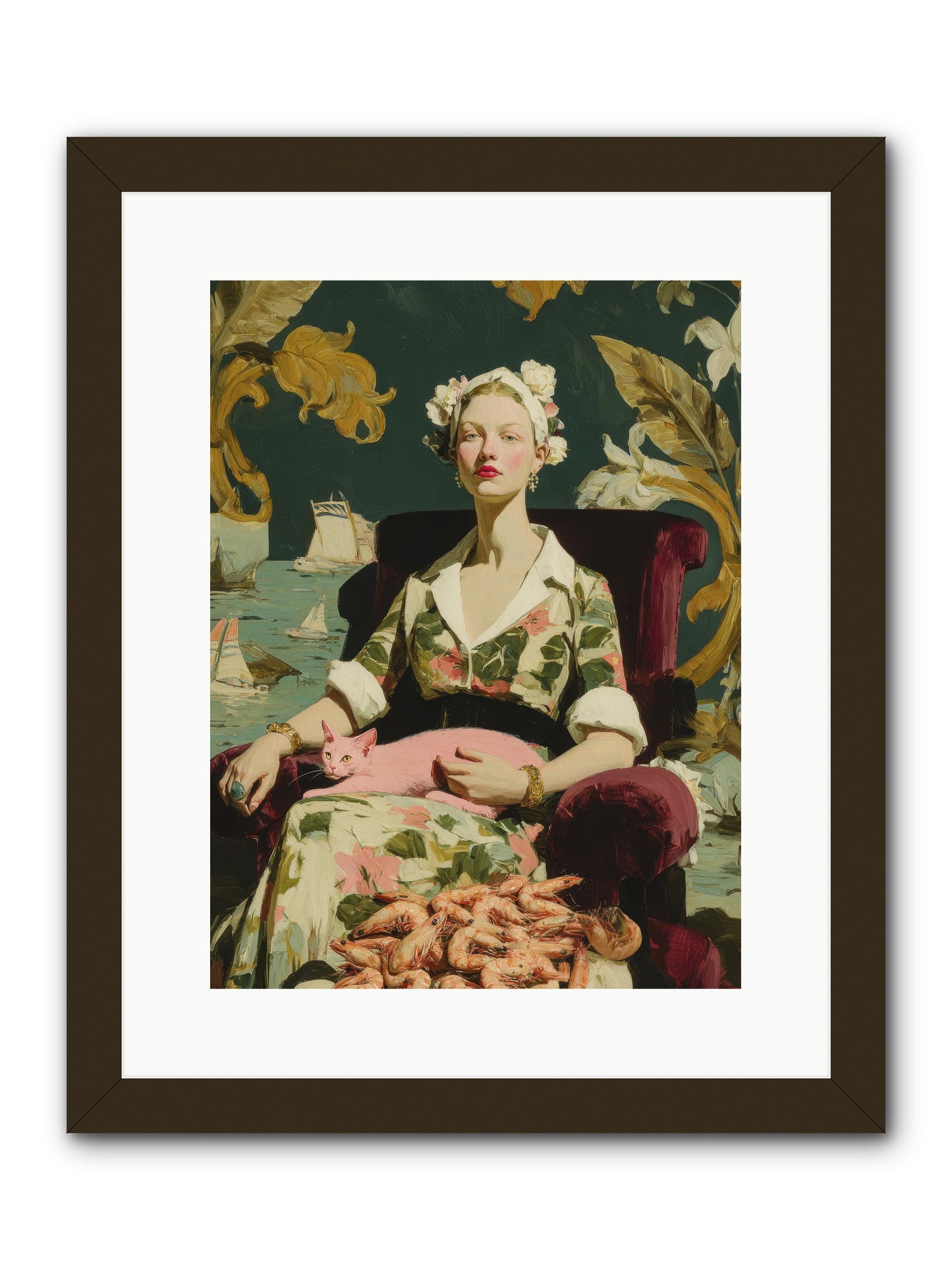 Duchess of Daydreams -- Framed Print - Black 12x16