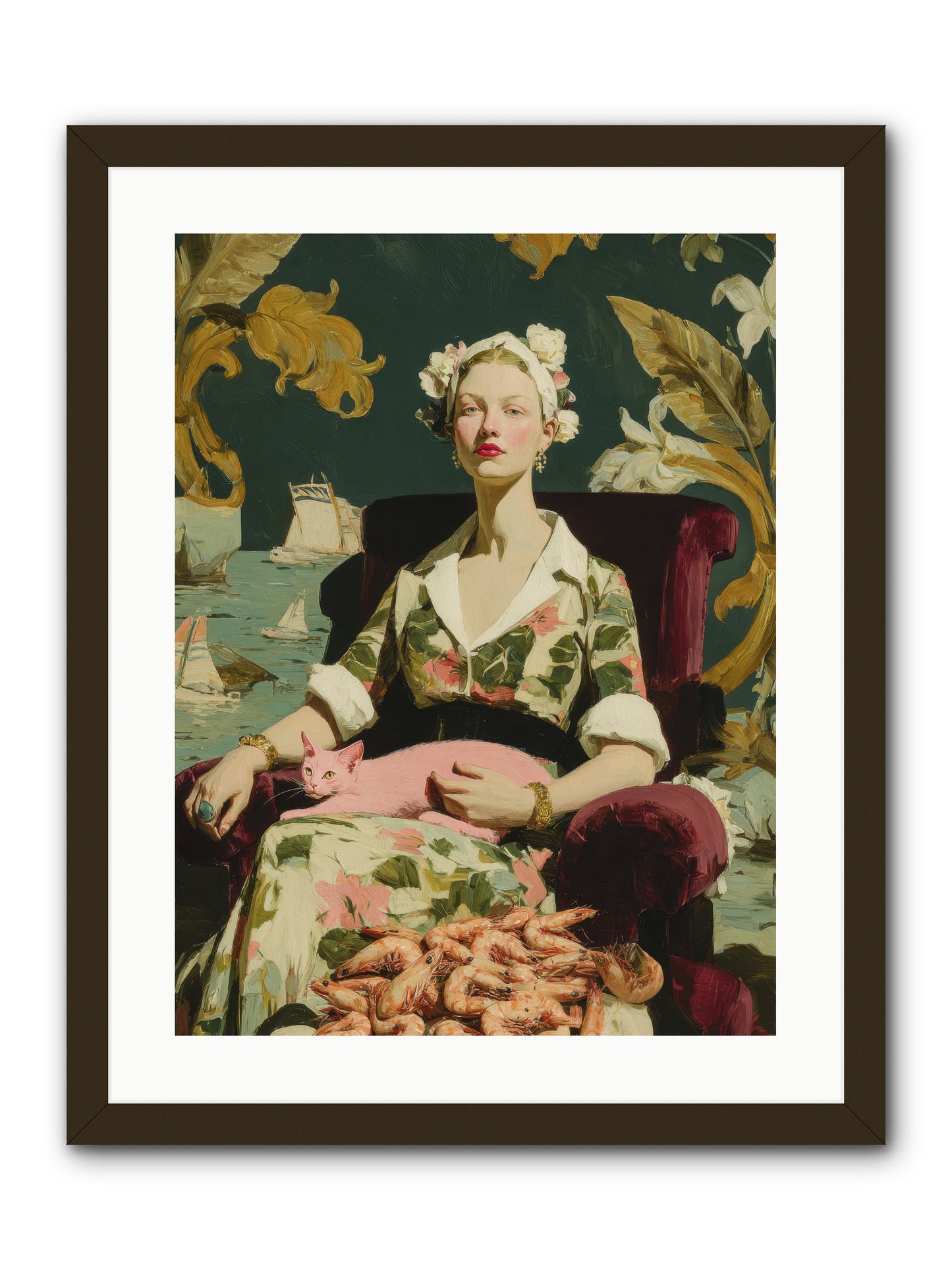 Duchess of Daydreams -- Framed Print - Black 18x24