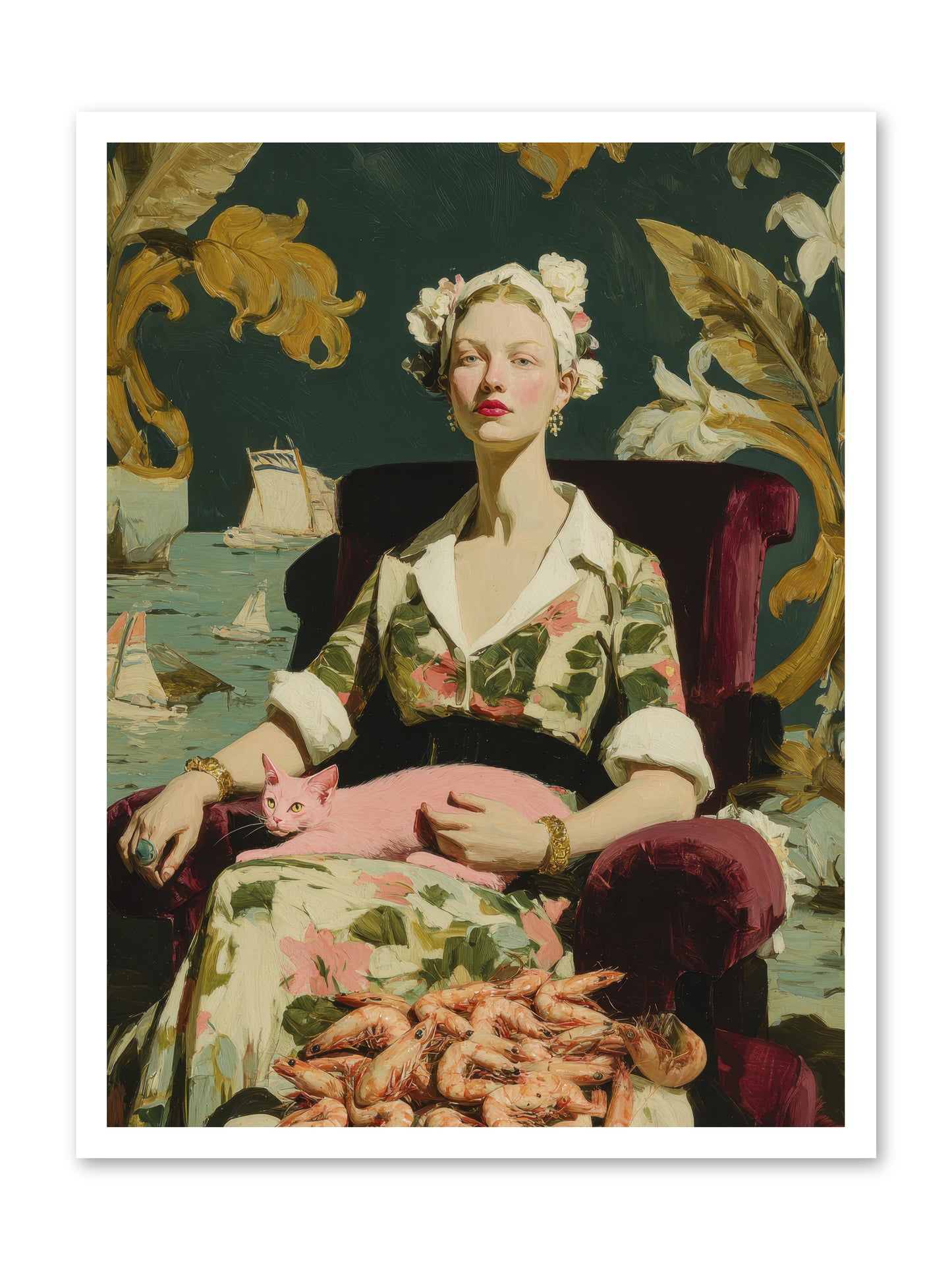 Duchess of Daydreams -- Loose Canvas Print 24x32
