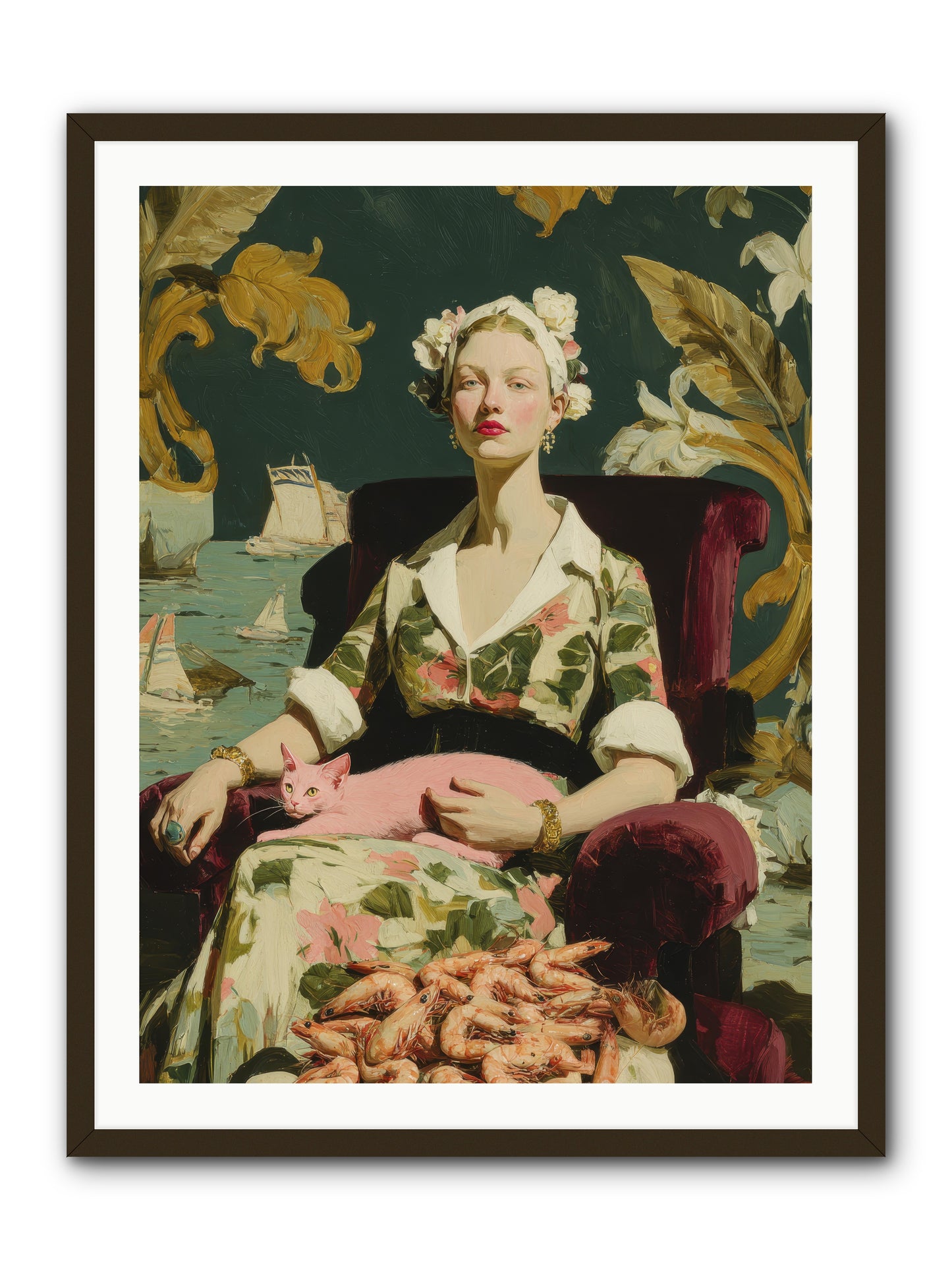 Duchess of Daydreams -- Framed Print - Black 30x40