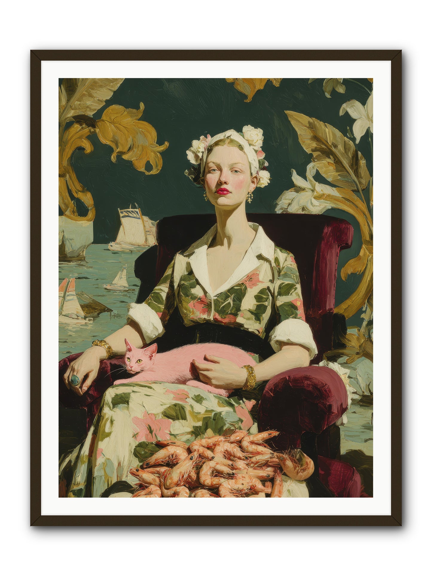 Duchess of Daydreams -- Framed Print - Black 36x48