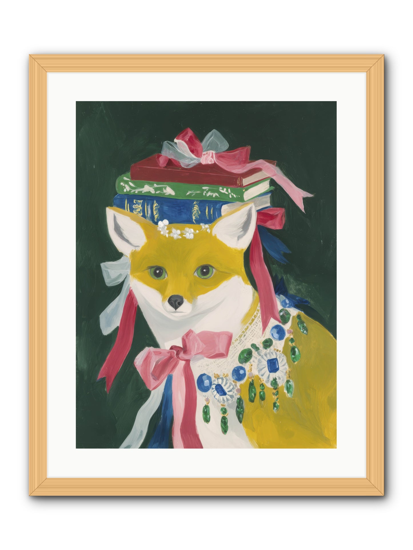 Duchess of Whispered Stories -- Framed Print - Natural 18x24